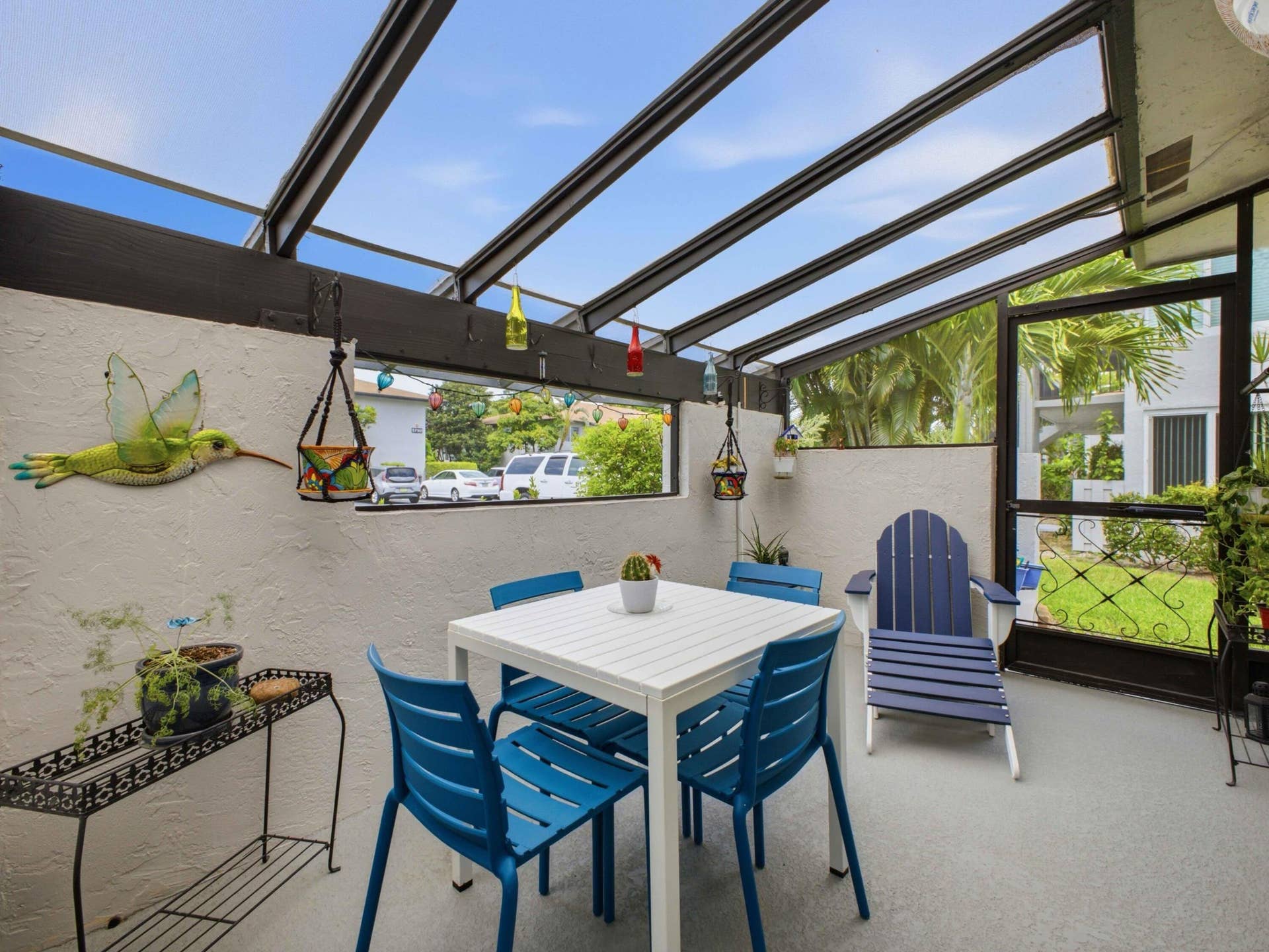 5800 Princess Palm Court, #A, Delray Beach, FL 33484 Front Screened Patio 1 NM