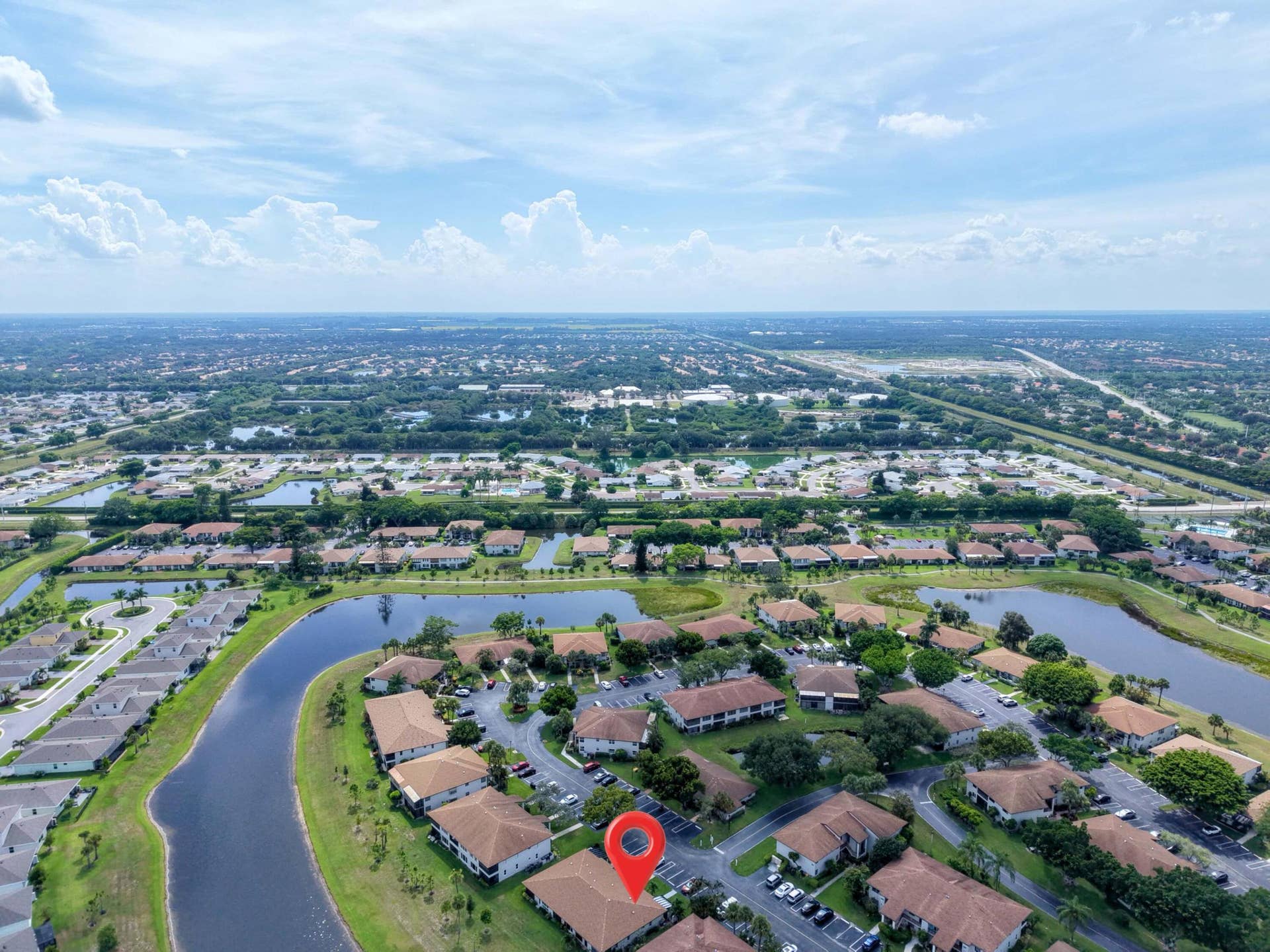 5800 Princess Palm Court, #A, Delray Beach, FL 33484 Panoramic to West NM