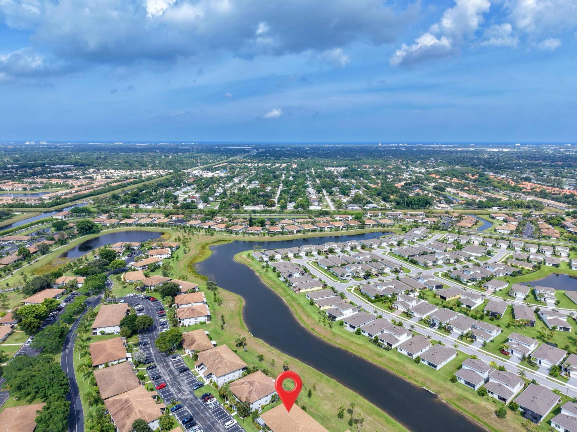 5800 Princess Palm Court, #A, Delray Beach, FL 33484 Panoramic to East-Ocean NM