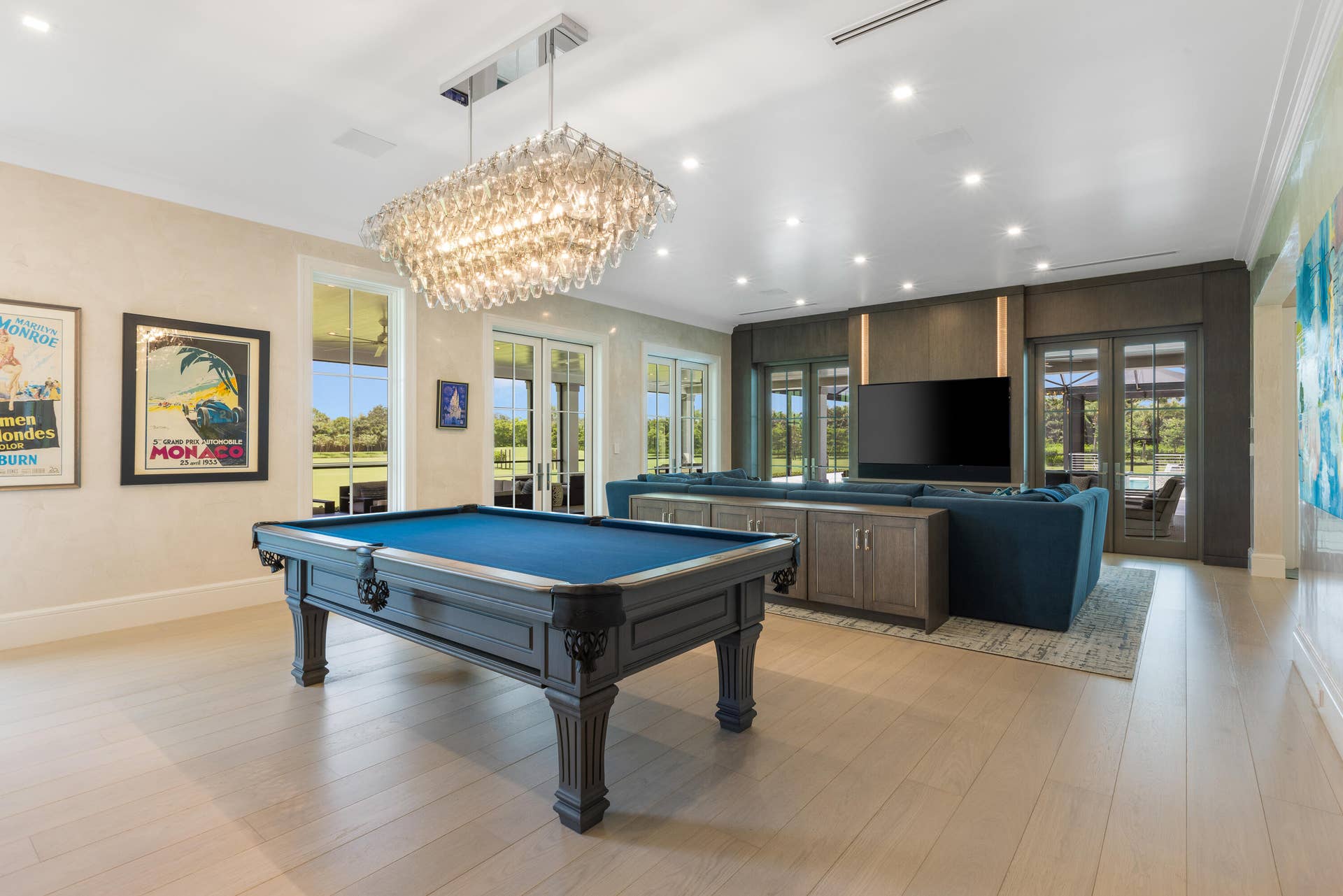 15527 Imperial Point Lane, Wellington, FL 33414 Family Room with Pool Table