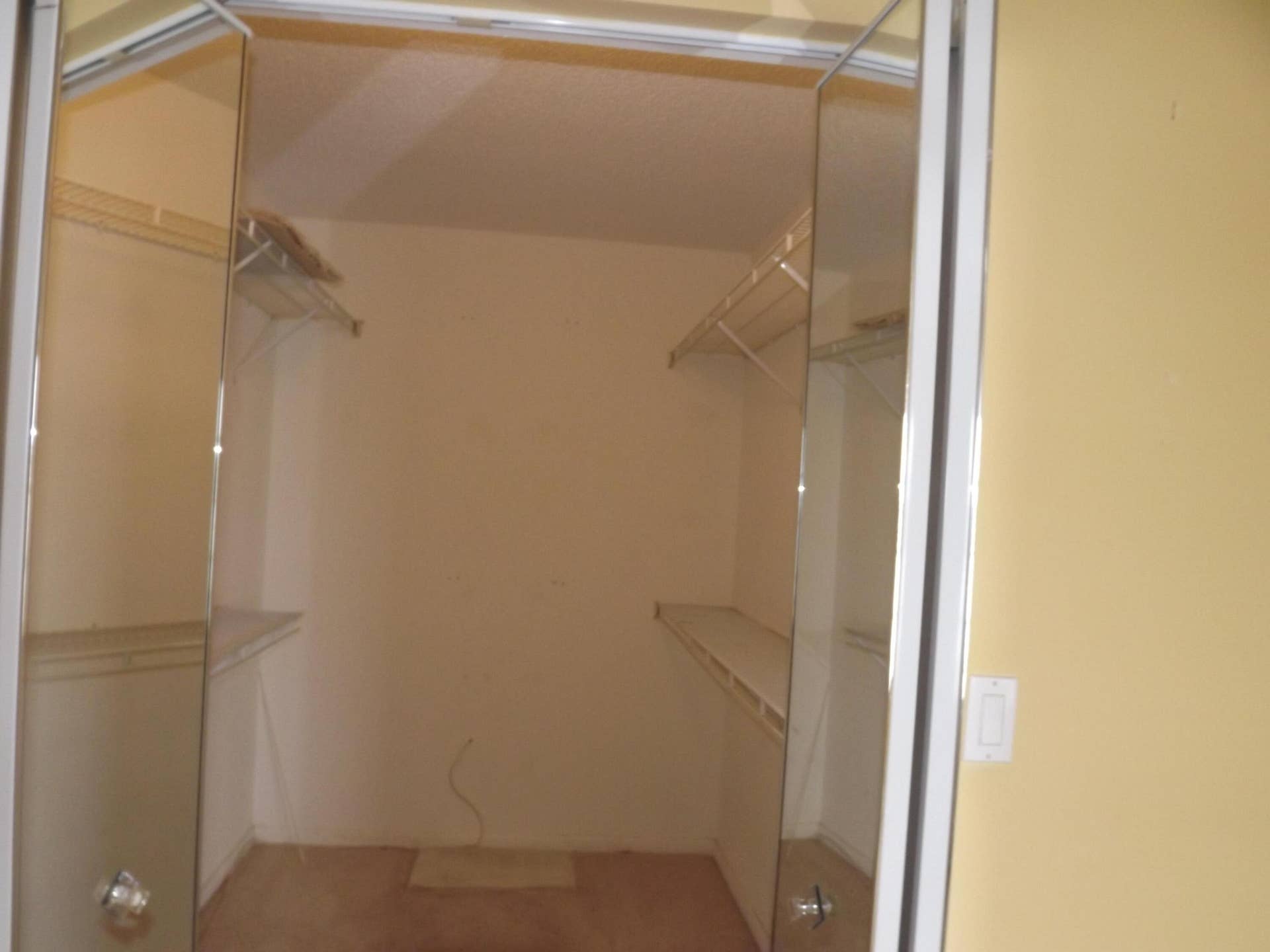 Primary walk in closet