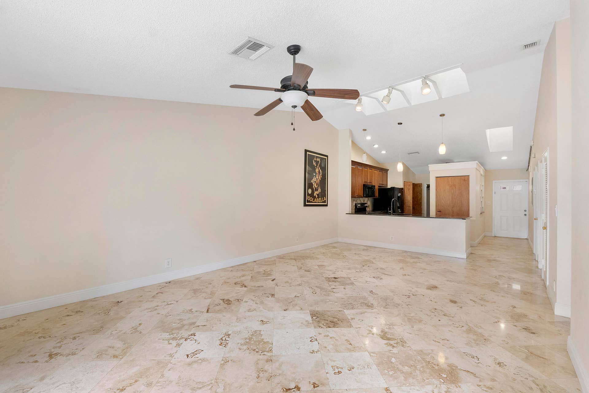 Open concept floor plan
