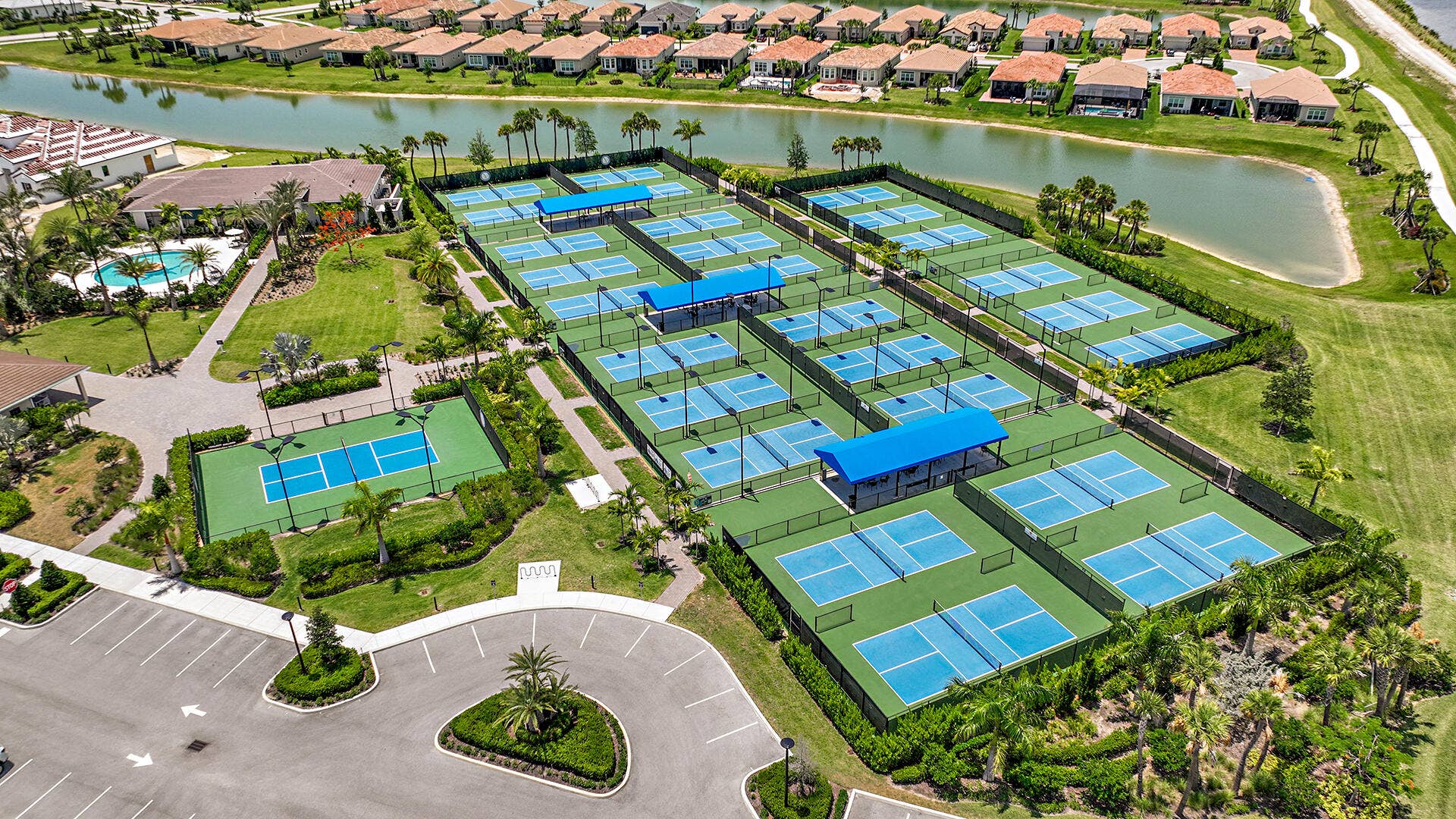 12678 SW Lunata Way, Port St Lucie, FL 34987 Verano-Pickleball-Aerial-Daylight-Web
