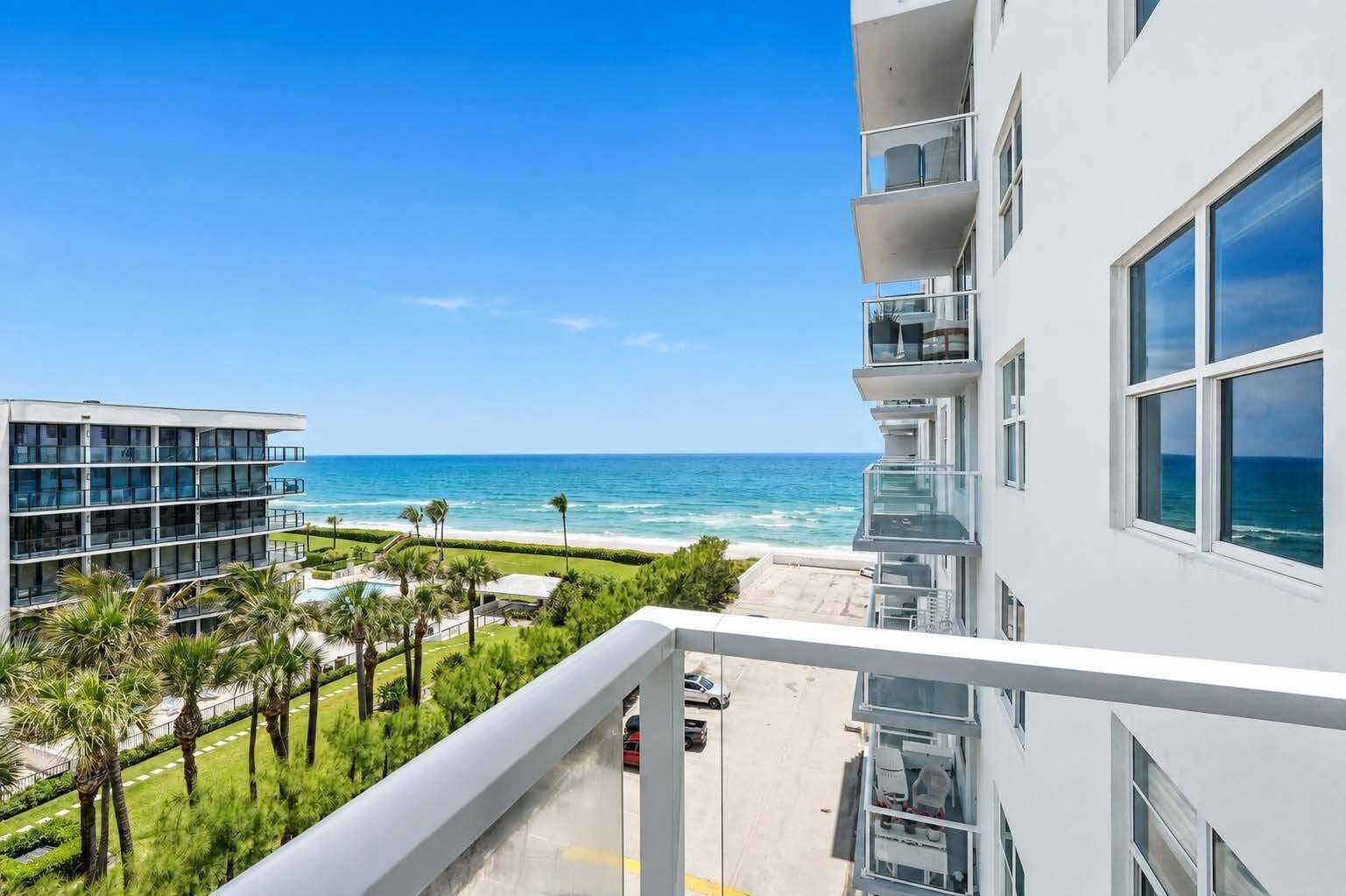 3450 S Ocean Boulevard, #7230, Palm Beach, FL 33480 view of ocean from balcony 723