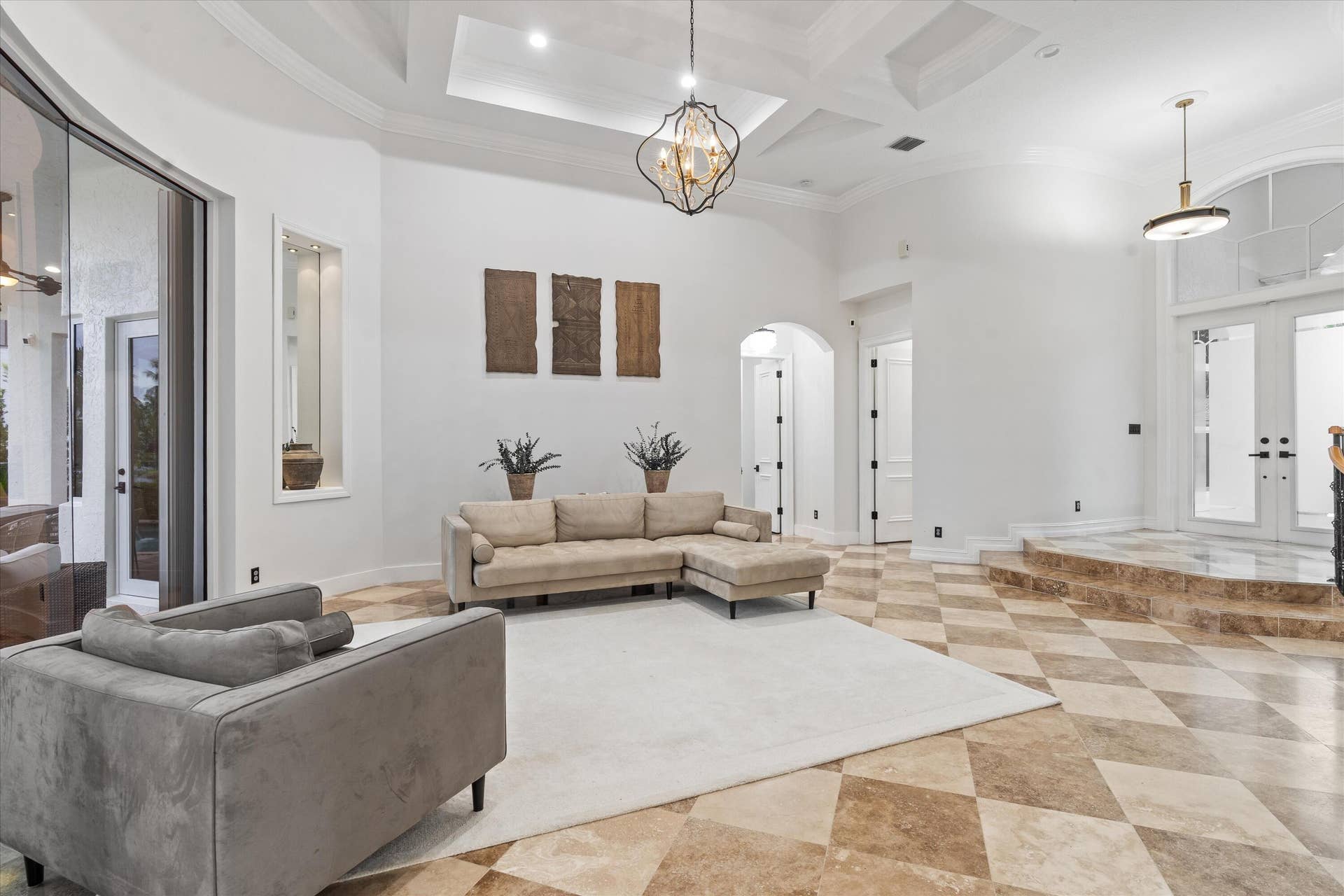 Living room towards Entry