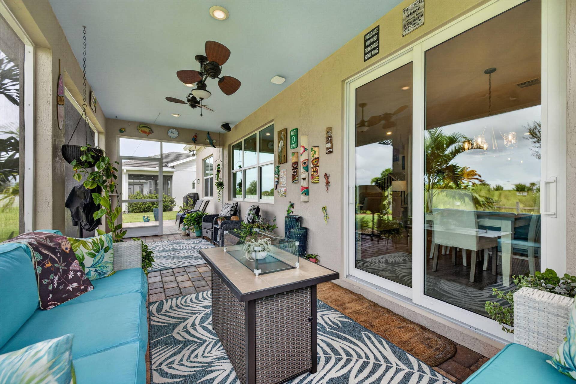 10521 SW CAPTIVA Drive, Port St Lucie, FL 34987 Patio Full Length of Home 2/3 Screened