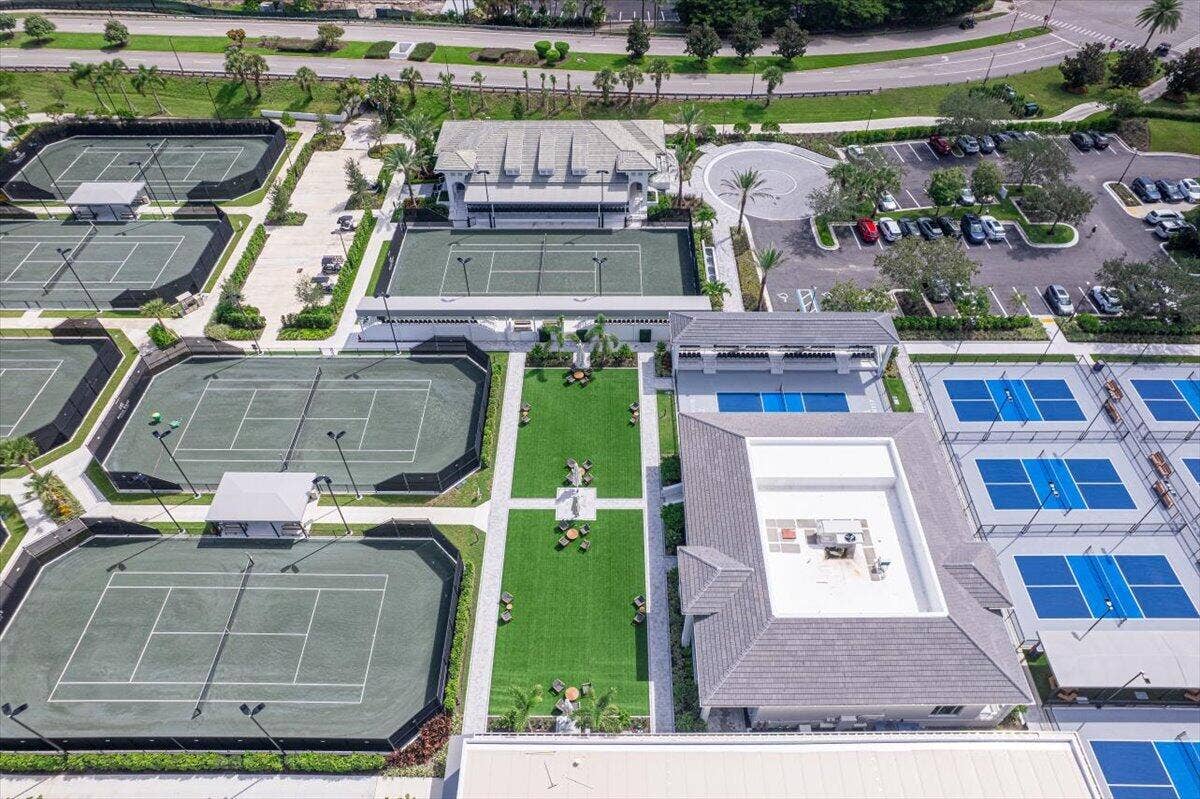 20220 Boca West Drive, #403, Boca Raton, FL 33434 19-Aerial-Tennis Courts