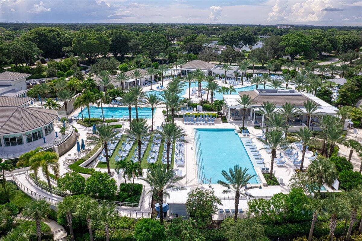 20220 Boca West Drive, #403, Boca Raton, FL 33434 10-Aerial-Clubhouse Pool-B