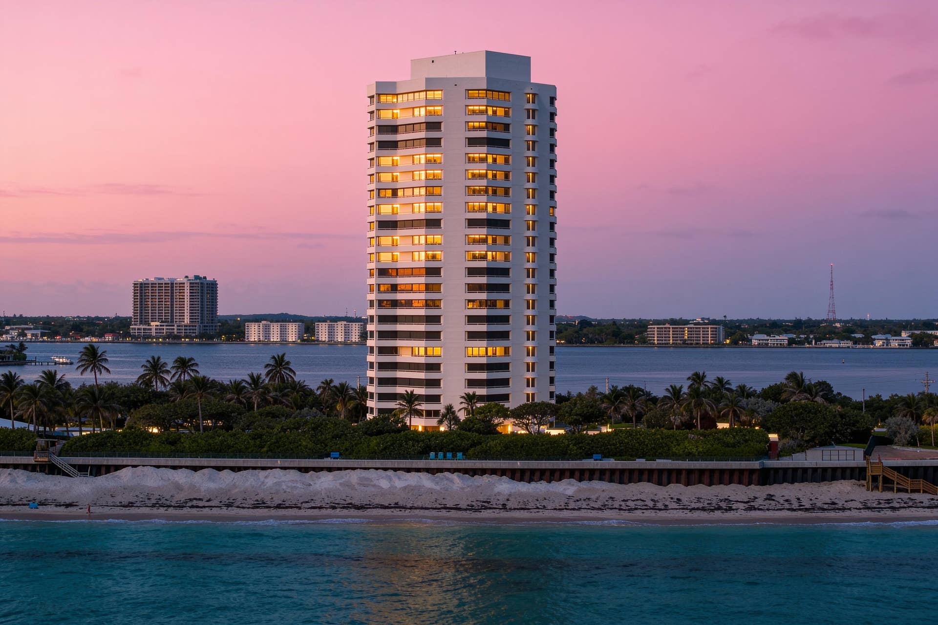 5080 N OCEAN Drive, #12C, Singer Island, FL 33404 Twilight