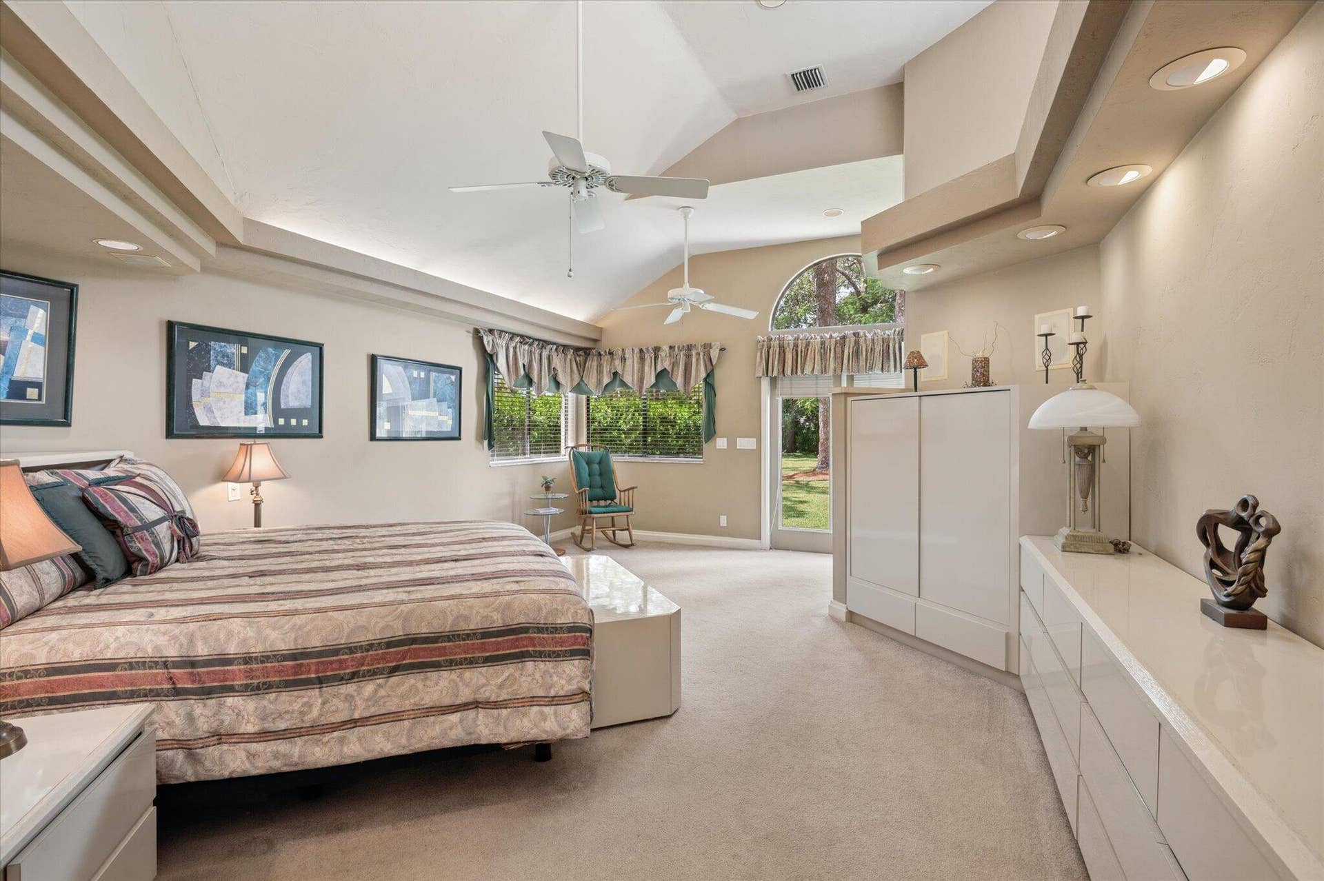 4120 SW 1ST Court, Plantation, FL 33317 Primary, 26'10"' x 16'2" bedroom in 1991 addition. French doors to backyard. Built on 17" thick slab.