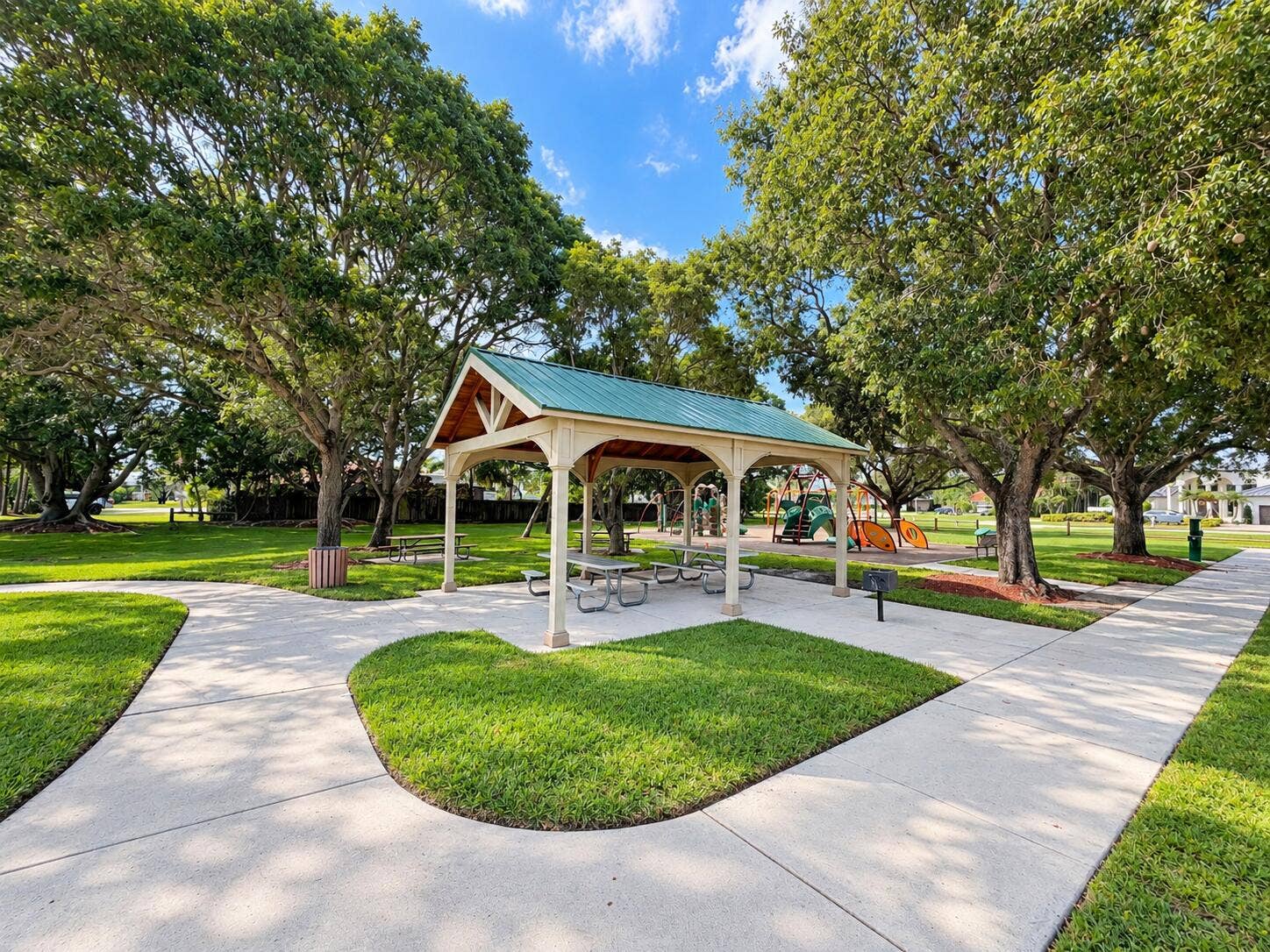 Sunny Neighborhood Park Pavilion