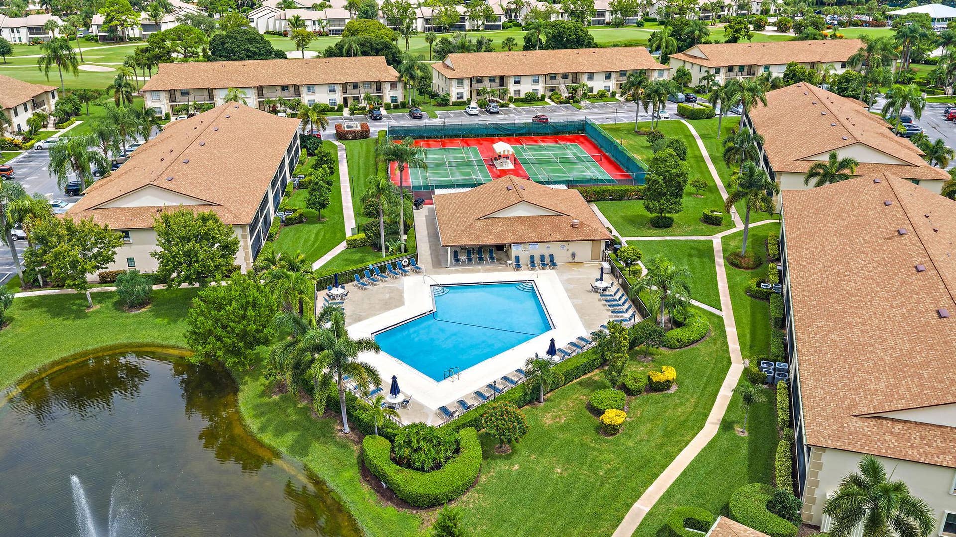 Community Pool, Club House and Tennis.Pickle Ball Courts