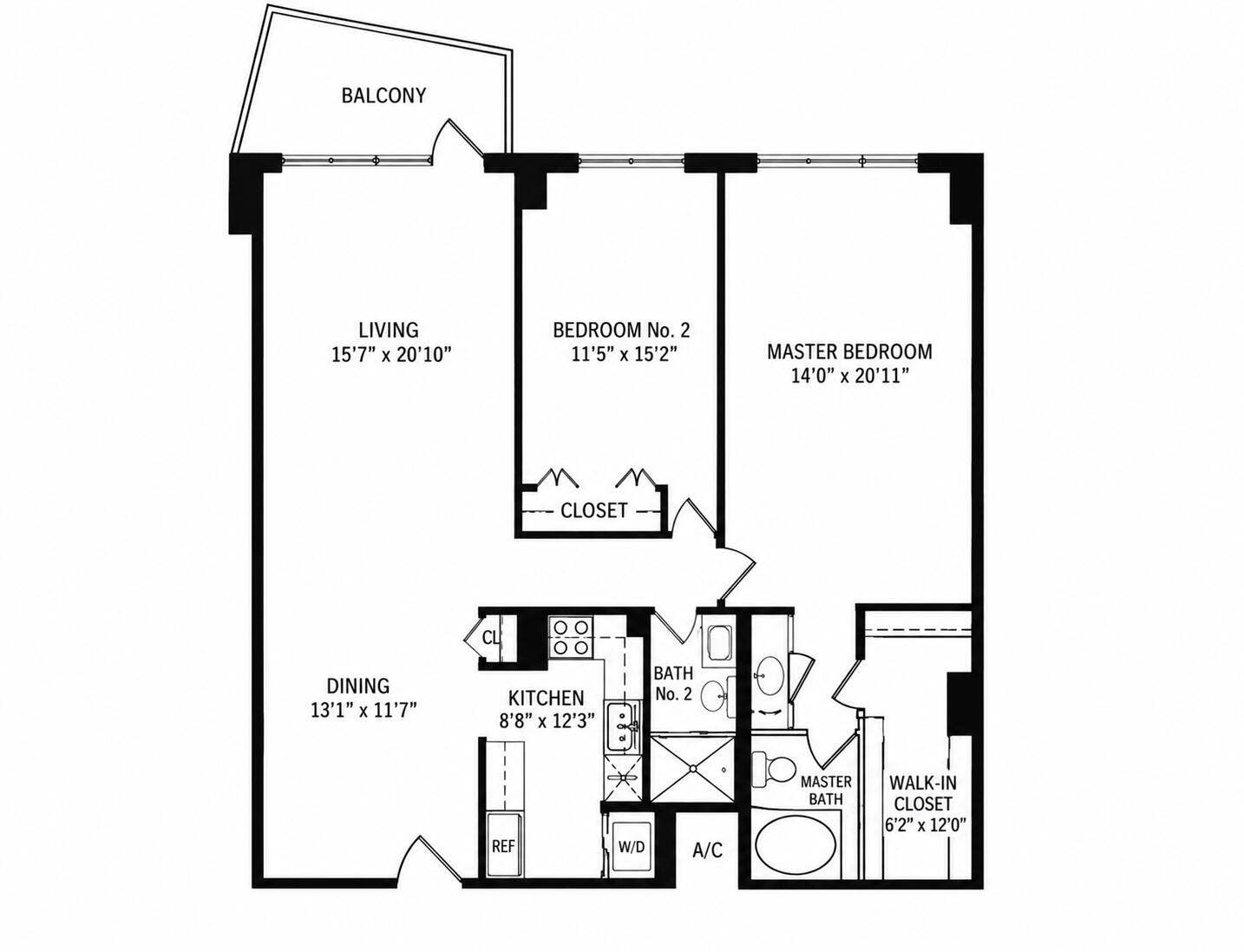 1800 S Ocean Boulevard, #1203, Pompano Beach, FL 33062 Floor Plan