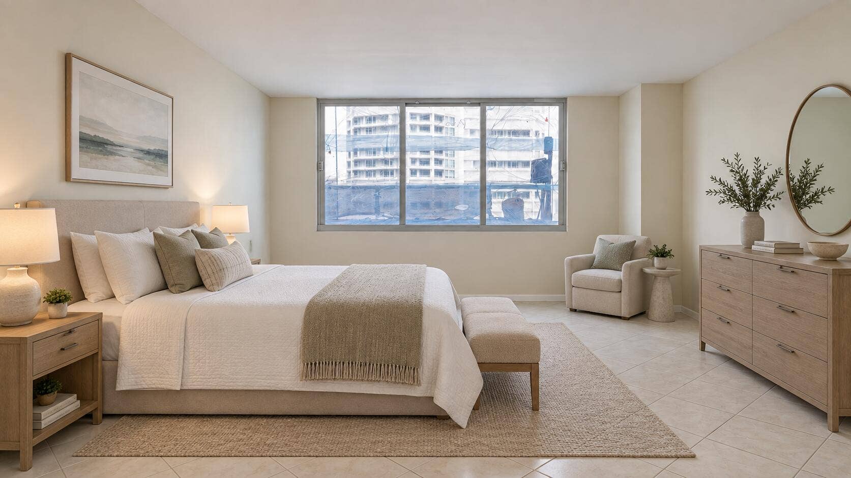 1800 S Ocean Boulevard, #1203, Pompano Beach, FL 33062 Virtually Staged Bedroom 2