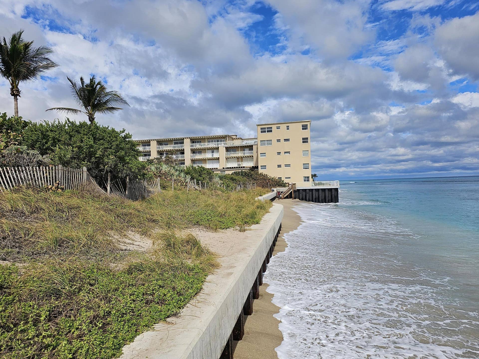 beach building view