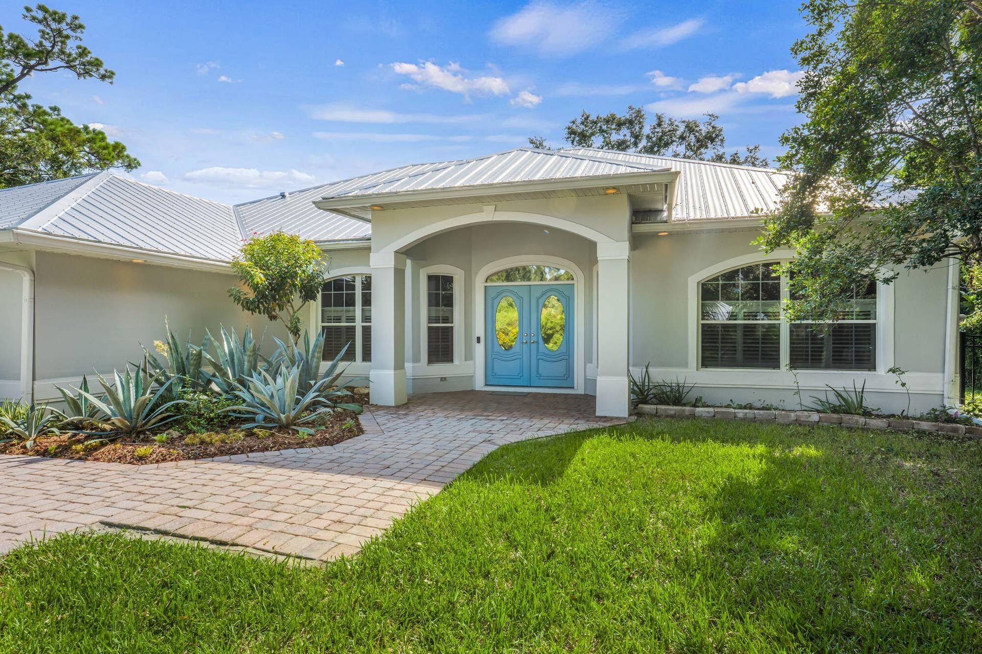 EASY TO CARE FOR LANDSCAPING AND METAL ROOF