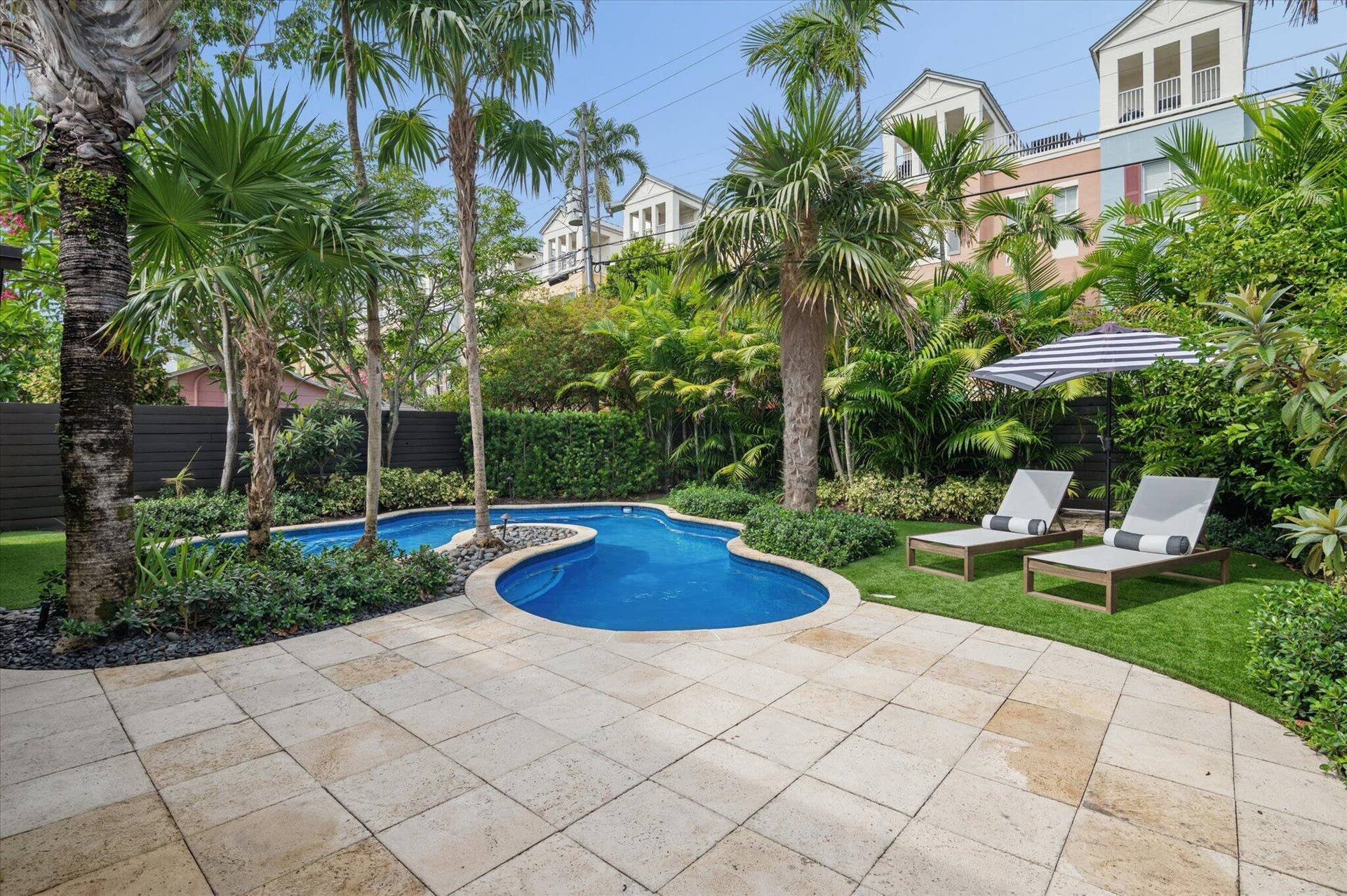 Backyard with Saltwater Pool
