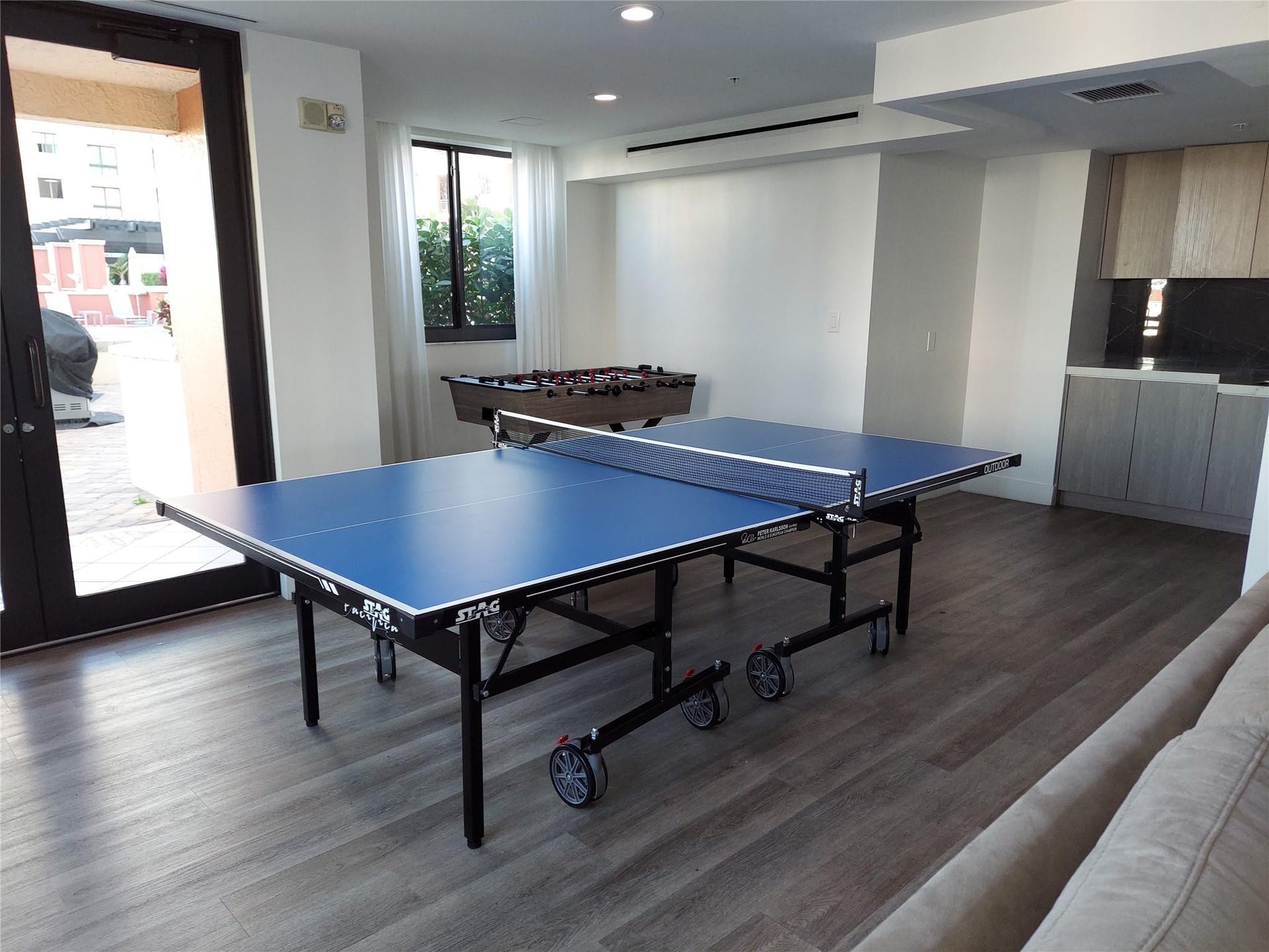 PING PONG TABLE AND FOOSBALL TABLE IN PM ROOM