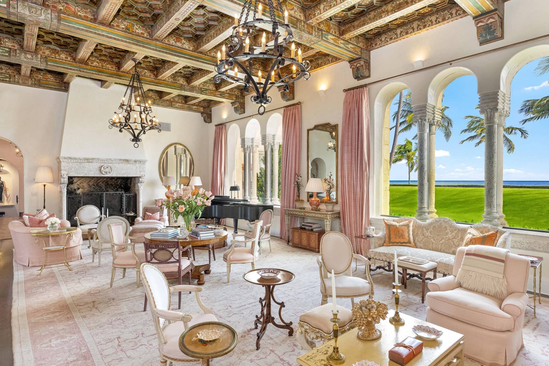 920 S Ocean Boulevard, Palm Beach, FL 33480 Formal Living
