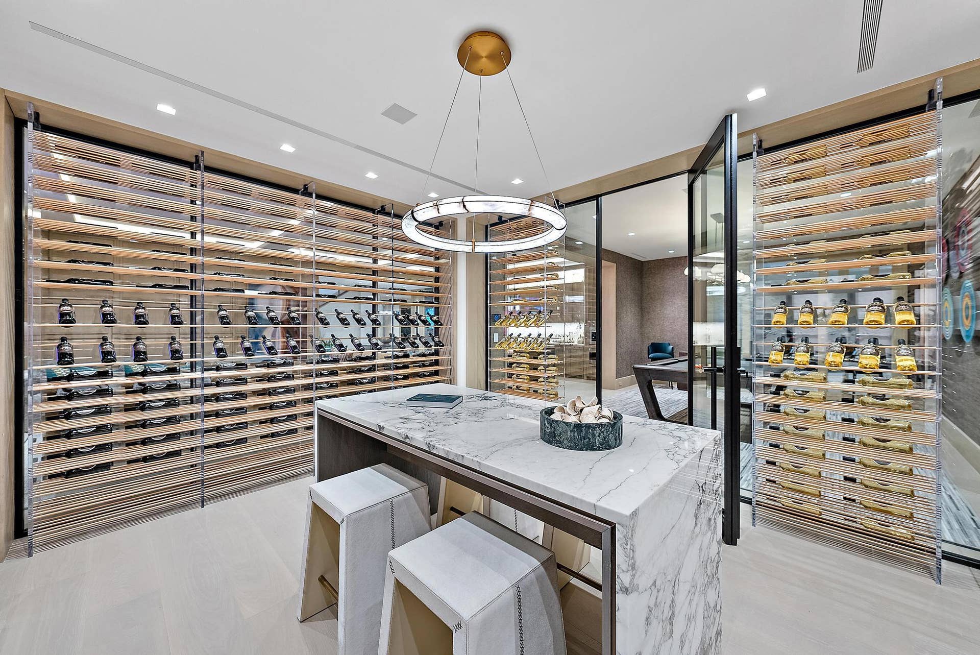 311 Polmer Park Road, Palm Beach, FL 33480 Wine Room