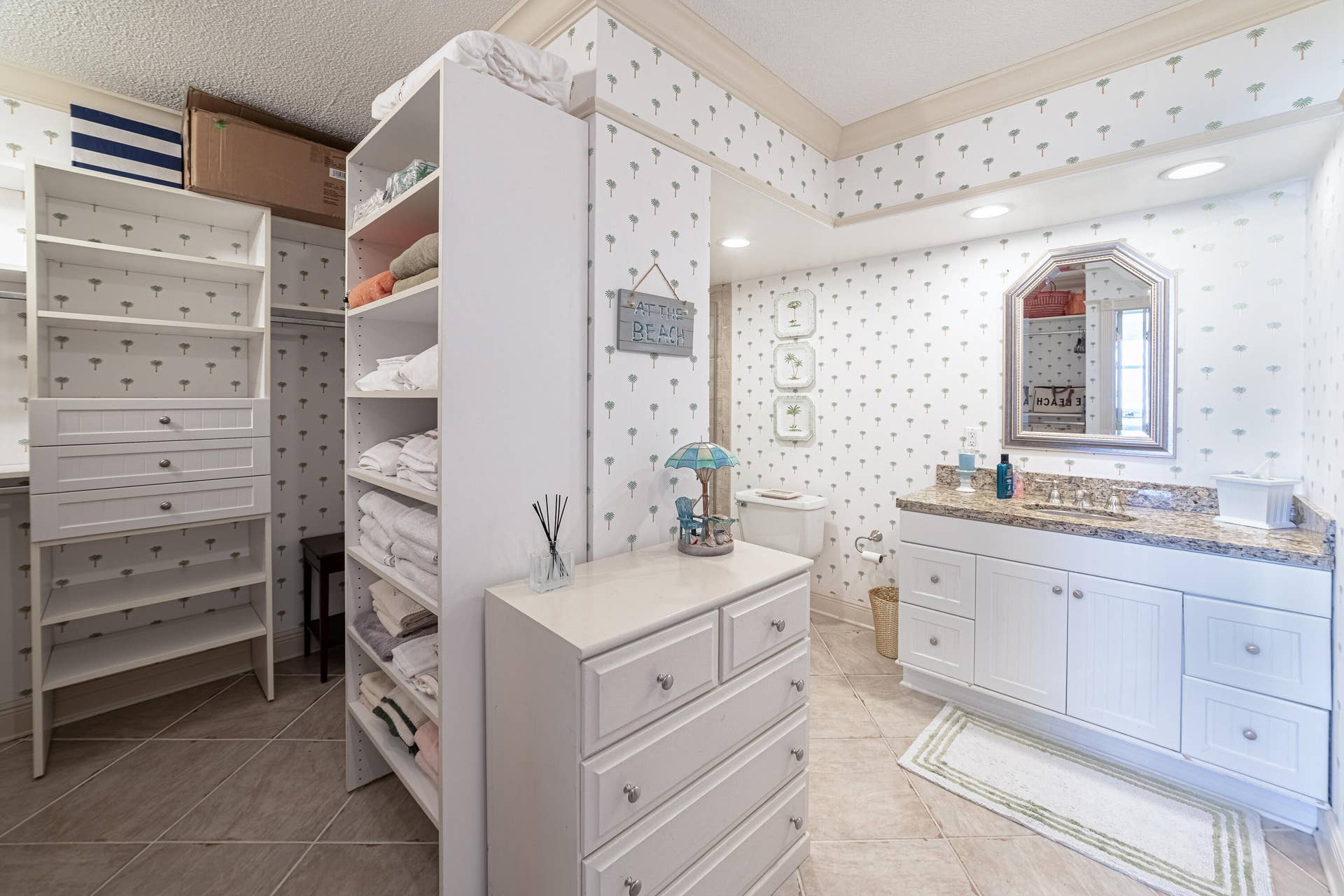 3450 S Ocean Boulevard, #408, Palm Beach, FL 33480 Primary Bathroom & Walk-in Closet