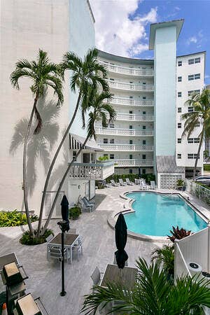 3250 NE 28th Street, #305, Fort Lauderdale, FL 33308 Pool/BBQ Aerial View