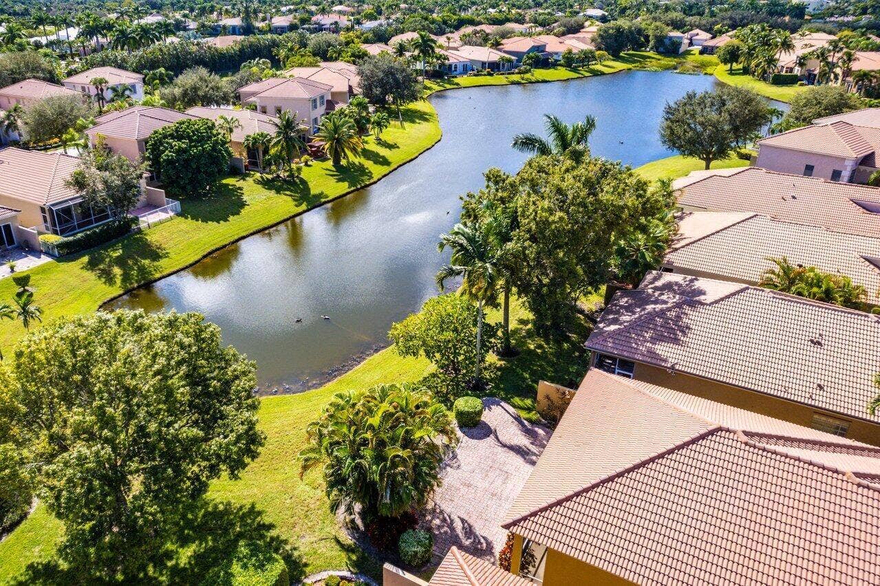 5540 VIA DE LA PLATA Circle, Delray Beach, Delray Beach, FL 33484 Aerial Rear Patio