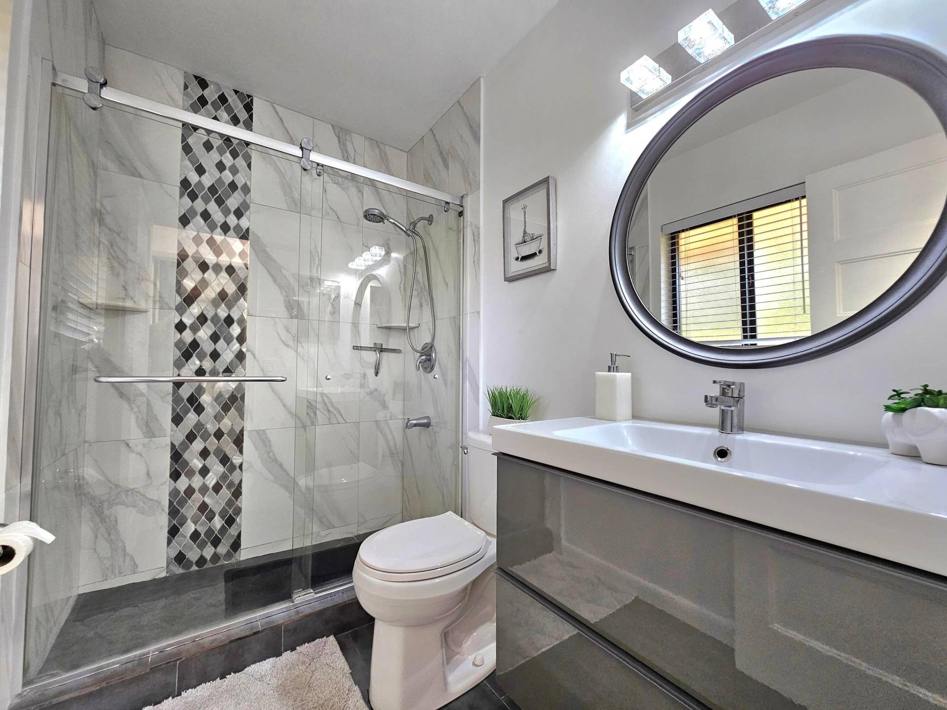 REMODELED BATHROOM WITH SHOWER ONLY