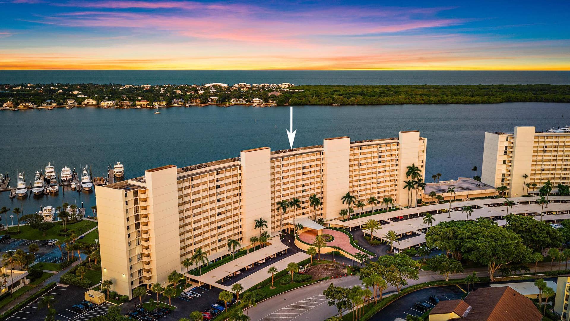 134 LAKESHORE Drive, #316, North Palm Beach, FL 33408 Aerial View