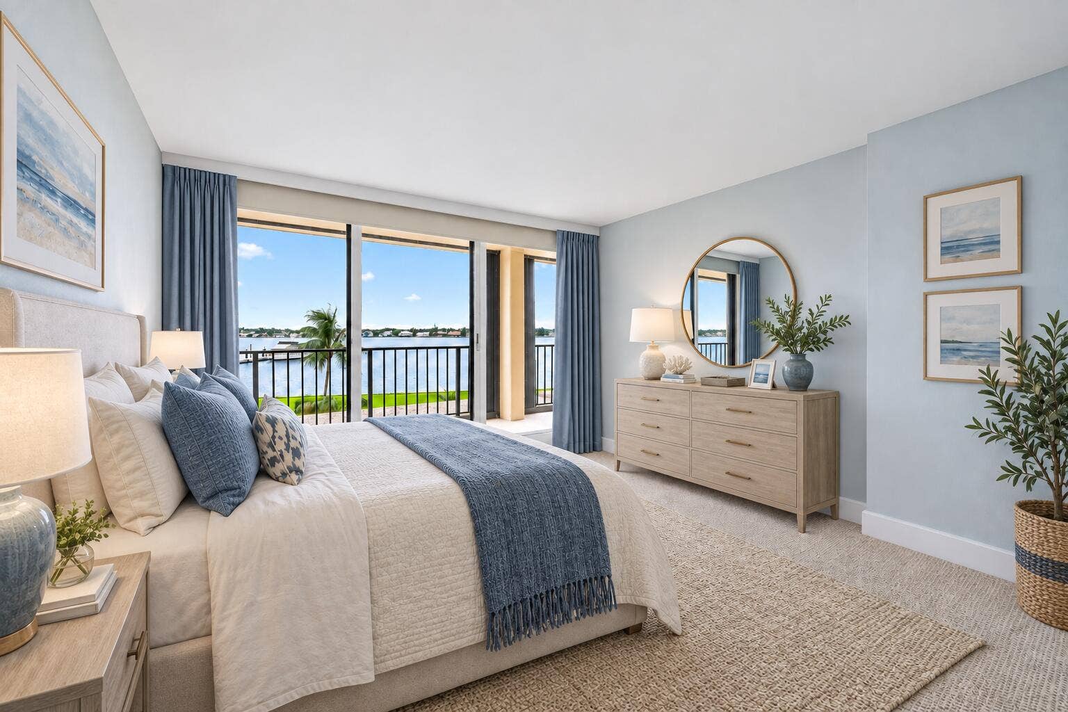 134 LAKESHORE Drive, #316, North Palm Beach, FL 33408 Guest Bedroom - Virtually Staged