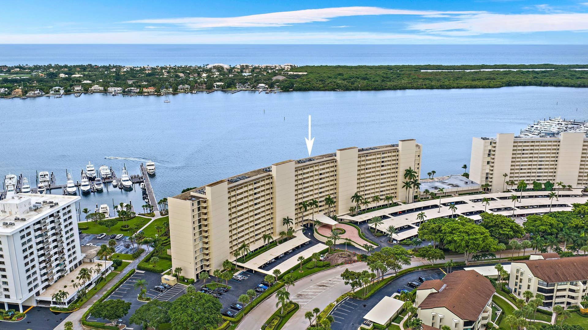 134 LAKESHORE Drive, #316, North Palm Beach, FL 33408 Aerial View