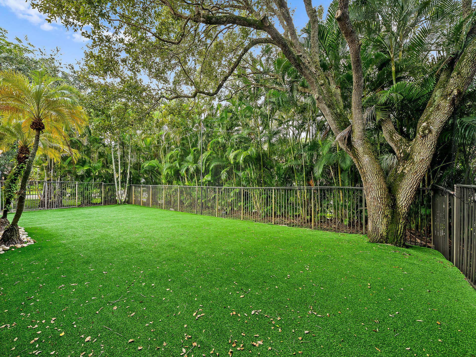 Artificial turf soccer field
