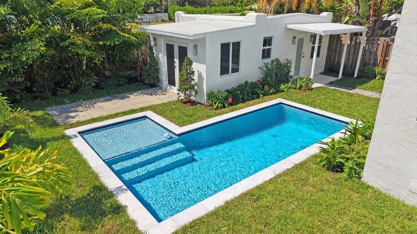 Freshly landscaped