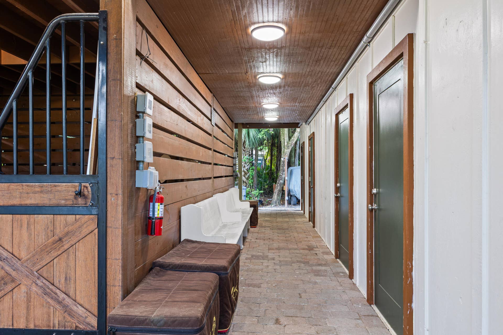 1711 Stallion Drive barn seating area