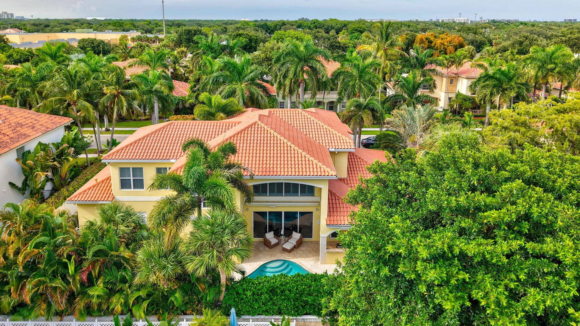 106 Nativa Circle, North Palm Beach, FL 33410 Drone of the Back of the House