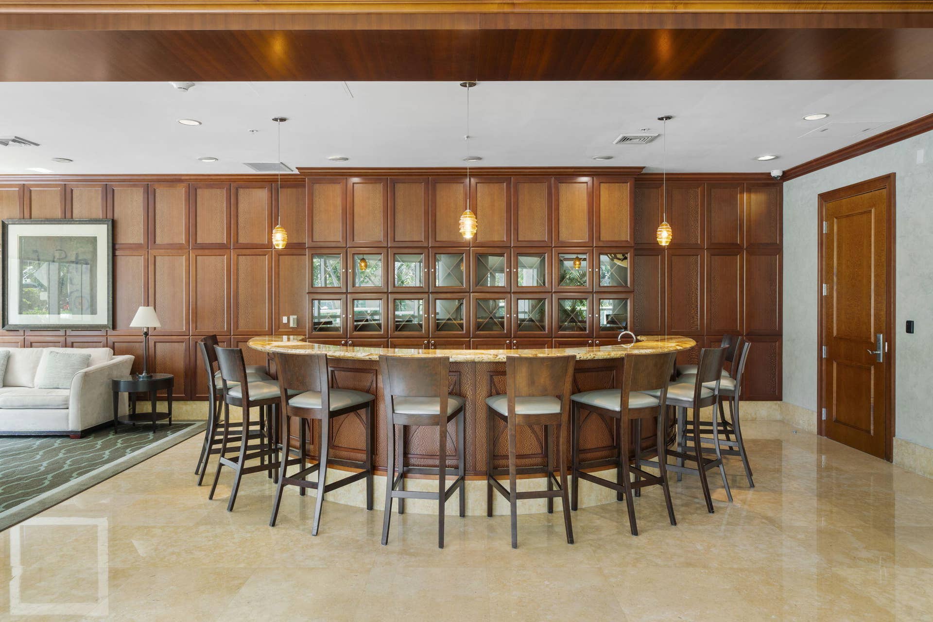347 N New River Drive E, #1005, Fort Lauderdale, FL 33301 Bar in Club Room