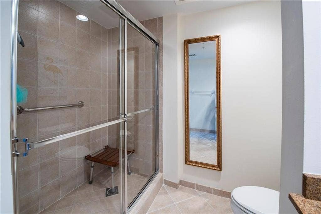 347 N New River Drive E, #1005, Fort Lauderdale, FL 33301 Primary Bath with walk-in shower