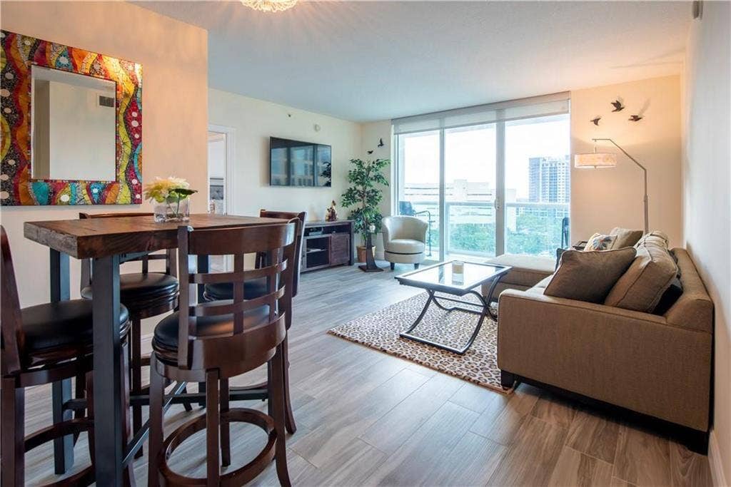 347 N New River Drive E, #1005, Fort Lauderdale, FL 33301 Dining/Living area