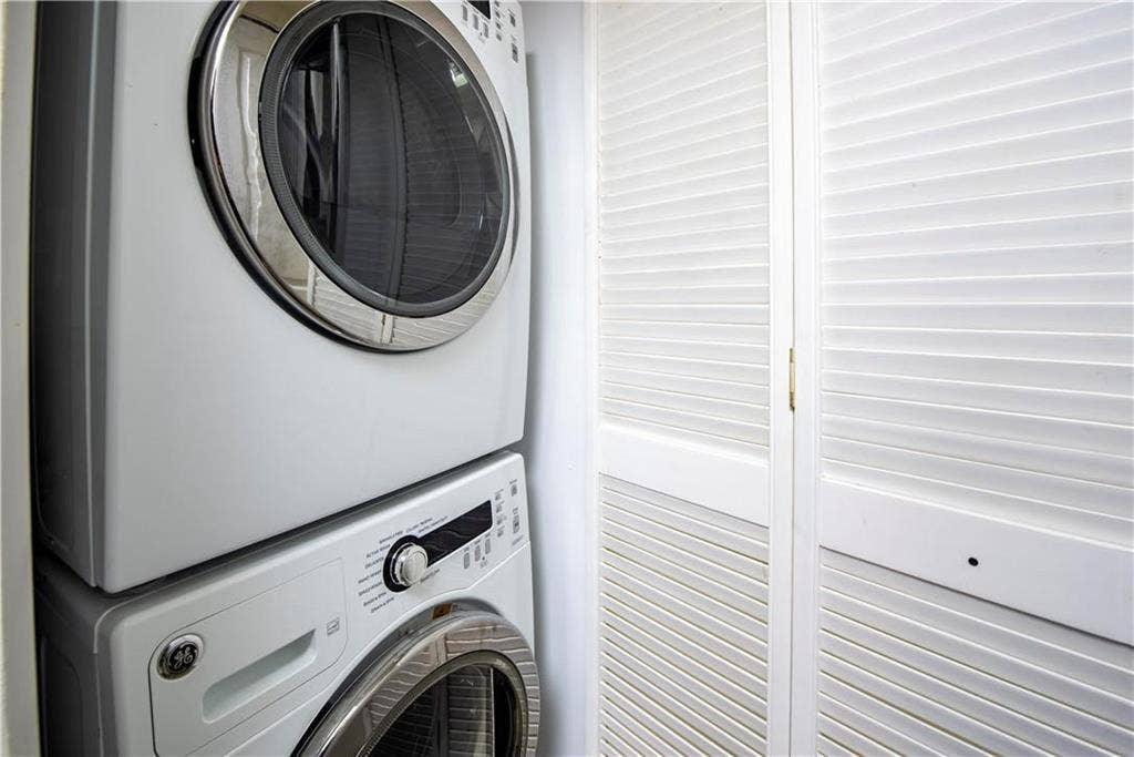 347 N New River Drive E, #1005, Fort Lauderdale, FL 33301 Laundry in unit (stack-up in closet in kitchen)