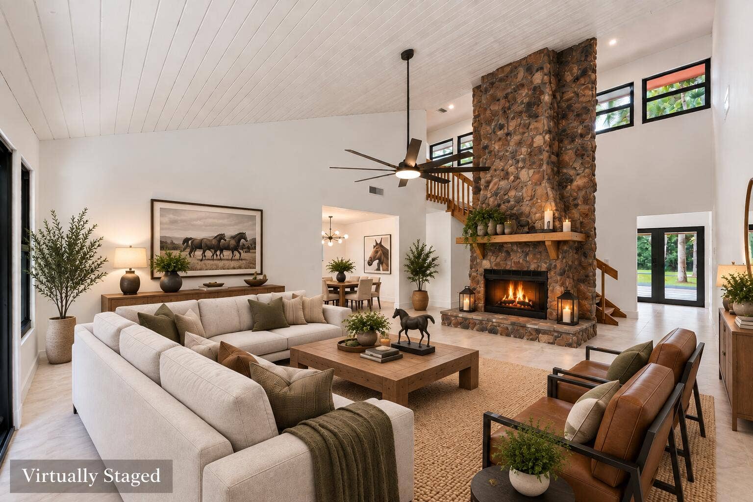Enjoy living area and your fireplace