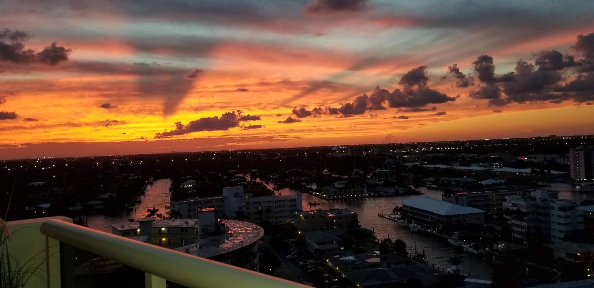 Balcony sunset