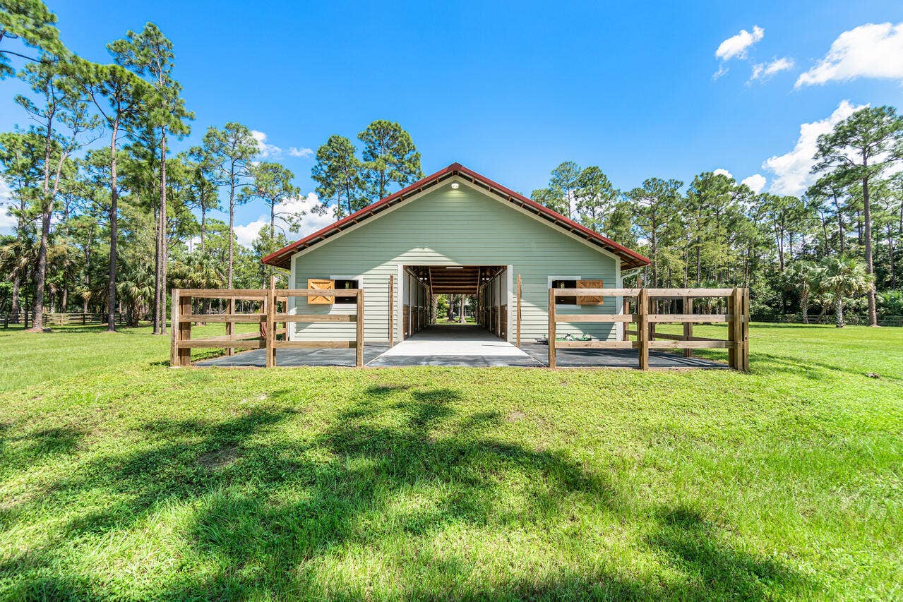 Barn back view