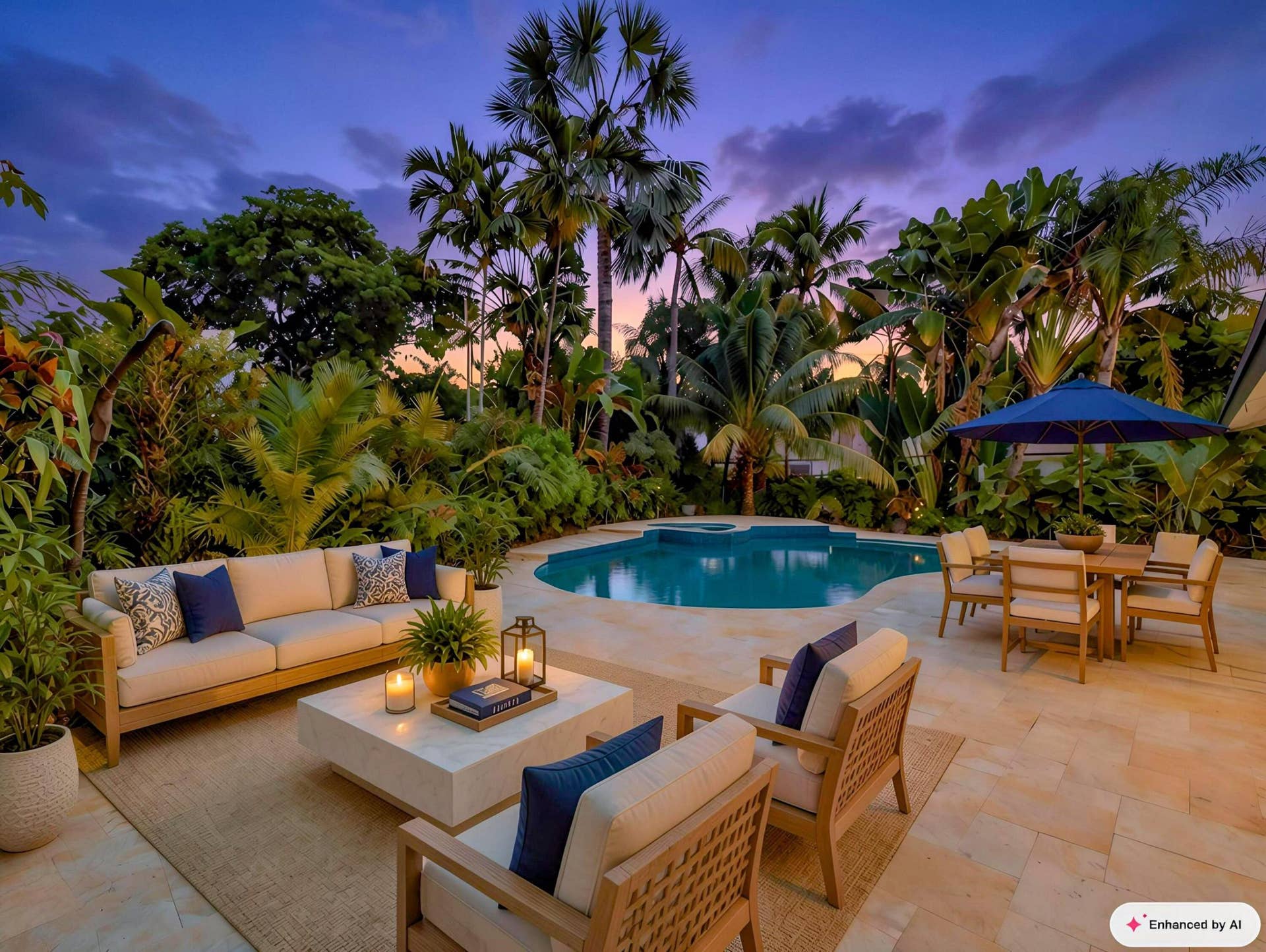 11929 SW 56TH, Cooper City, FL 33330 Pool Deck Staged Dusk