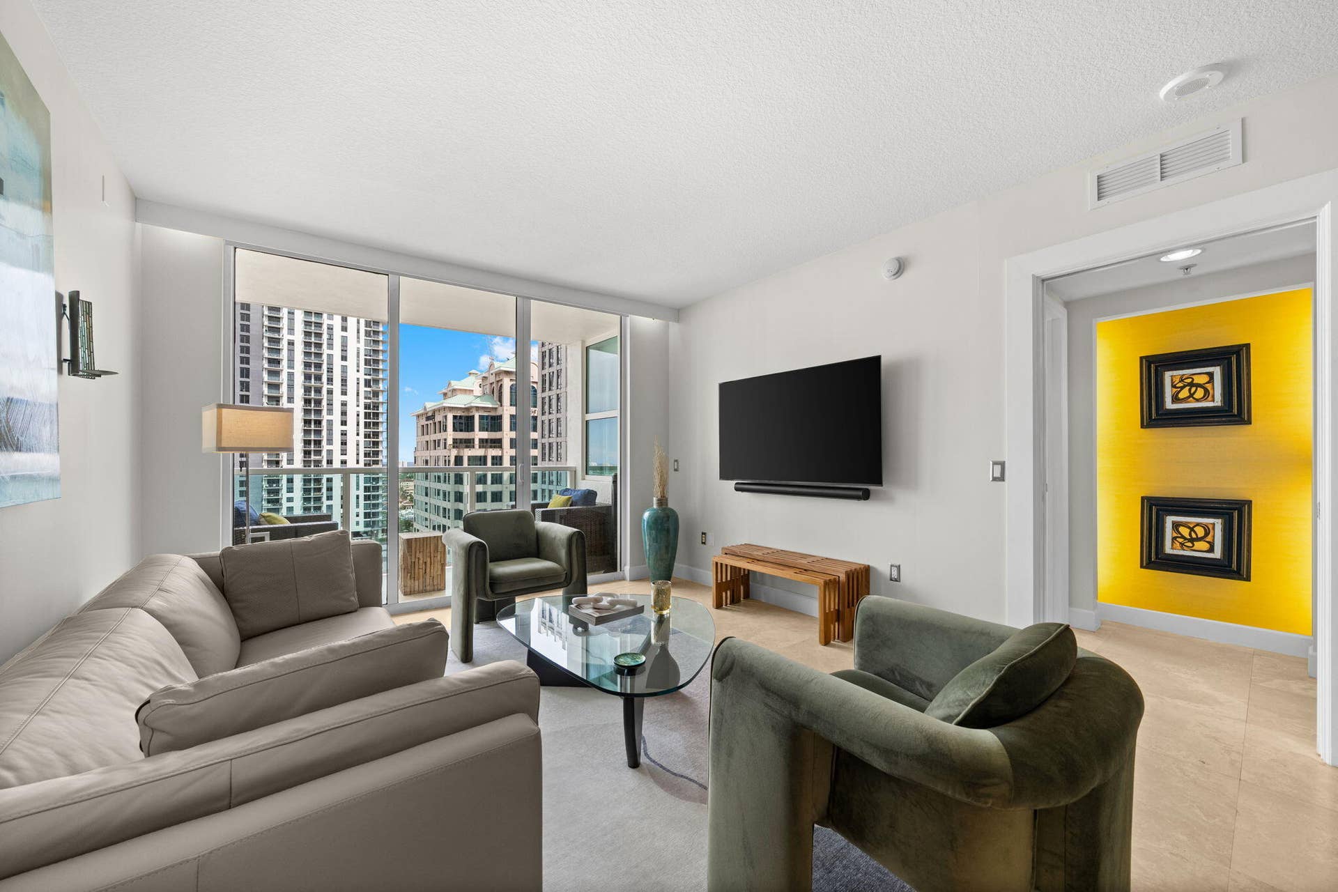 350 SE 2ND Street, #2040, Fort Lauderdale, FL 33301 Living Room