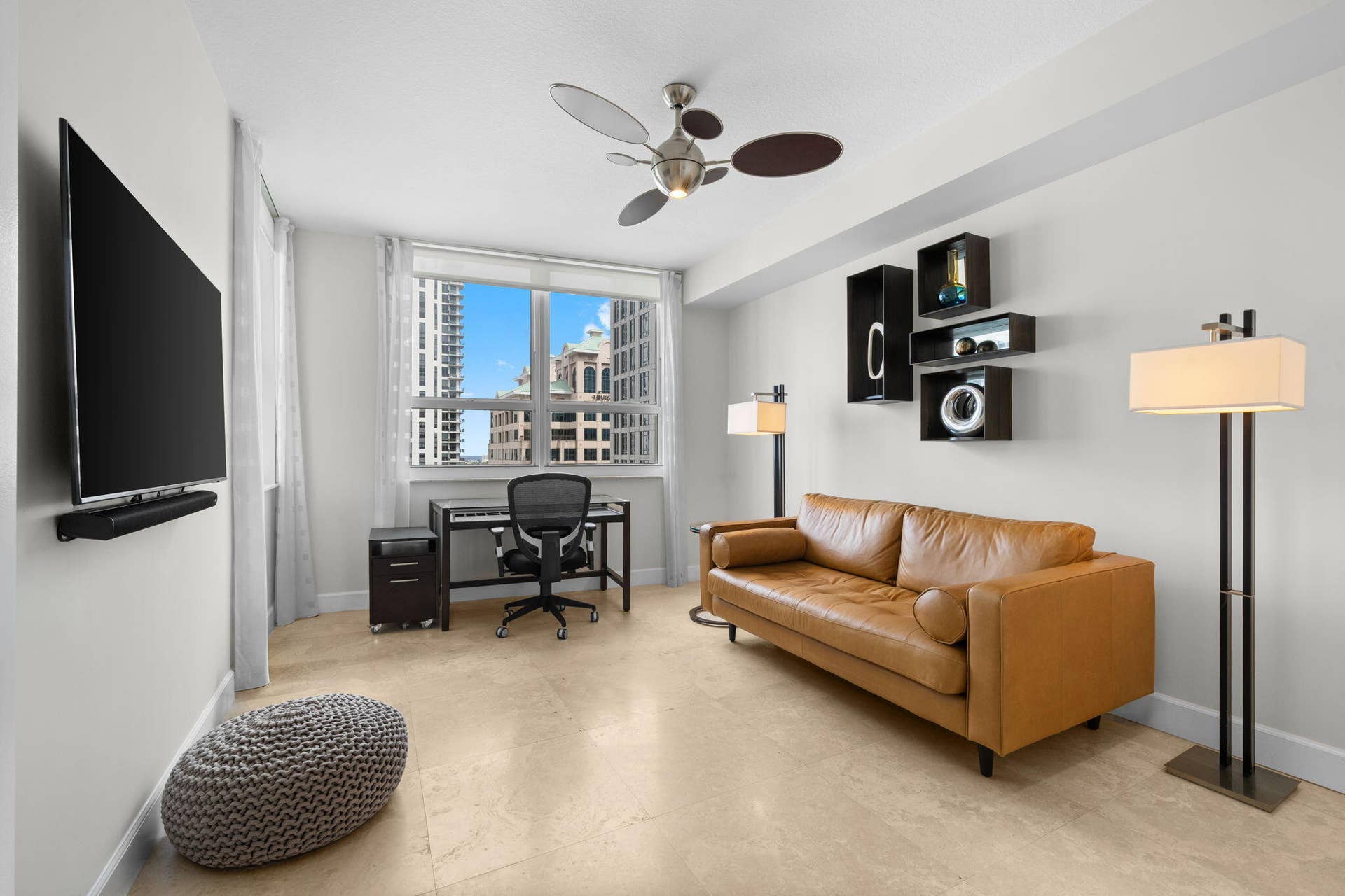 350 SE 2ND Street, #2040, Fort Lauderdale, FL 33301 Set up as an office & media room.