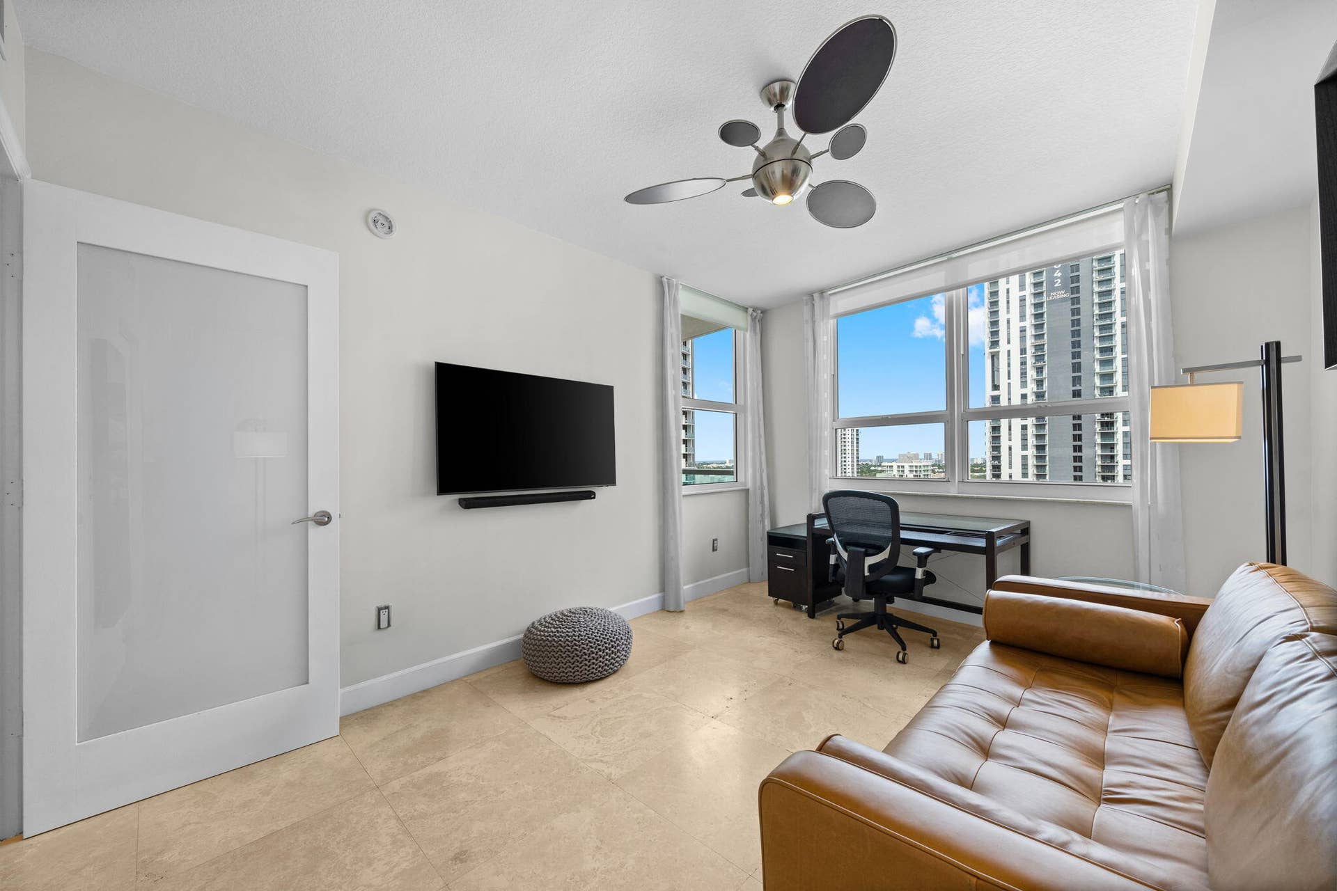 350 SE 2ND Street, #2040, Fort Lauderdale, FL 33301 Set up as an office & media room.