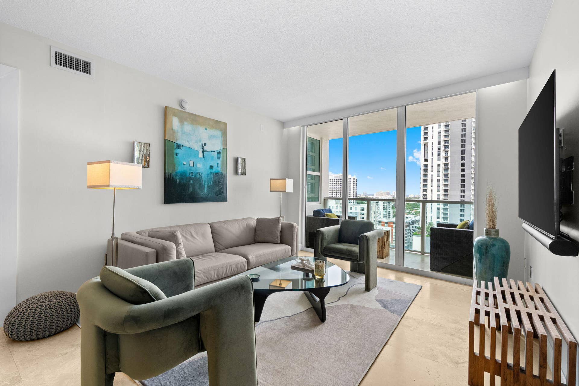 350 SE 2ND Street, #2040, Fort Lauderdale, FL 33301 Living Room