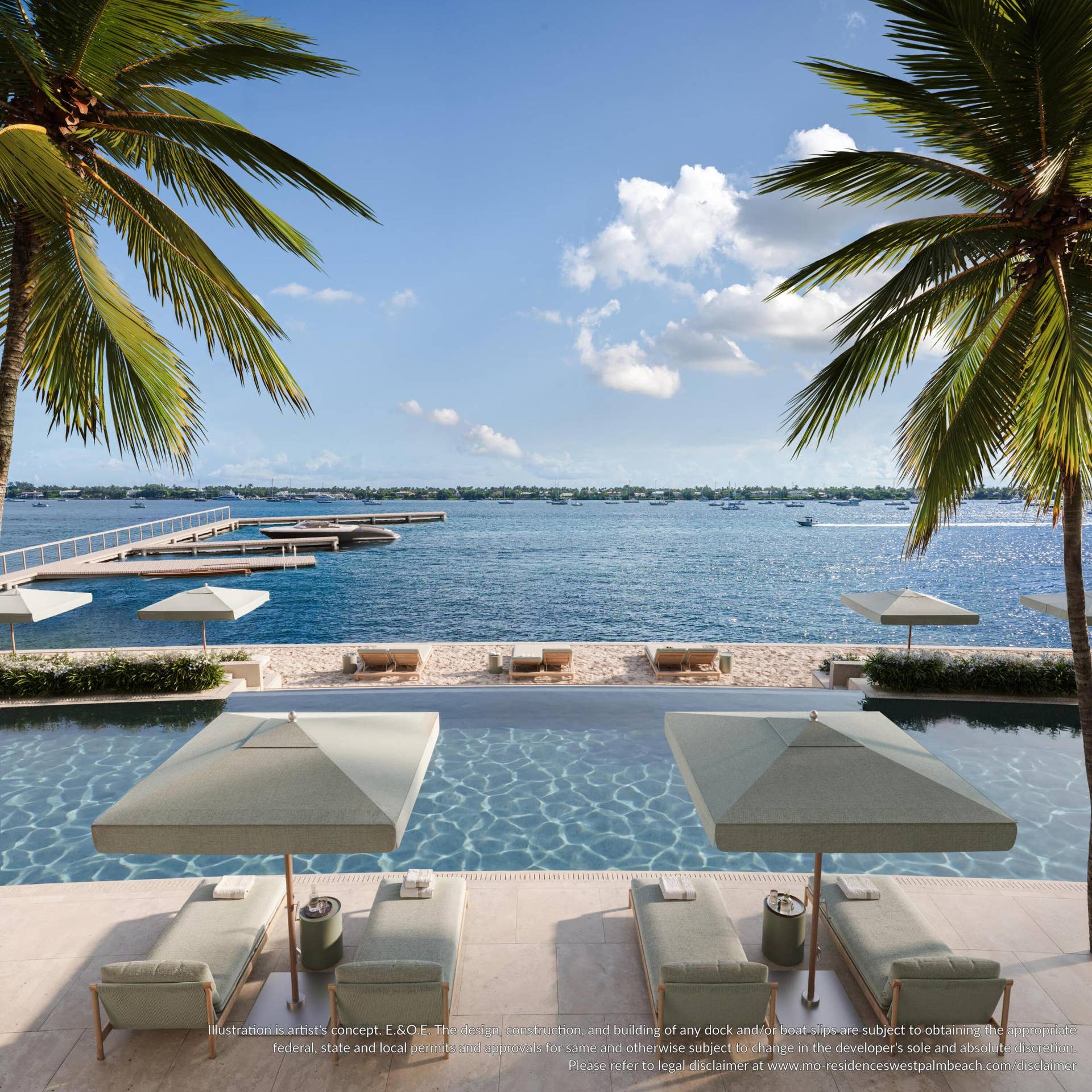 5400 N Flagler Drive, #801, West Palm Beach, FL 33407 Main Floor Pool, waterside with private beach
