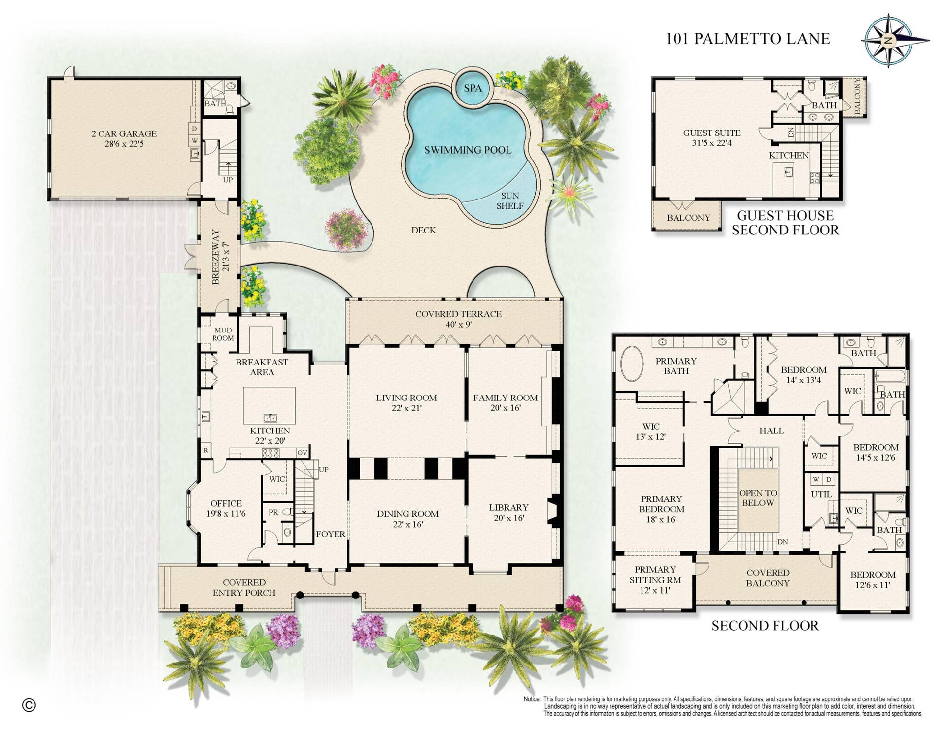 101 Palmetto Ln Floor Plan