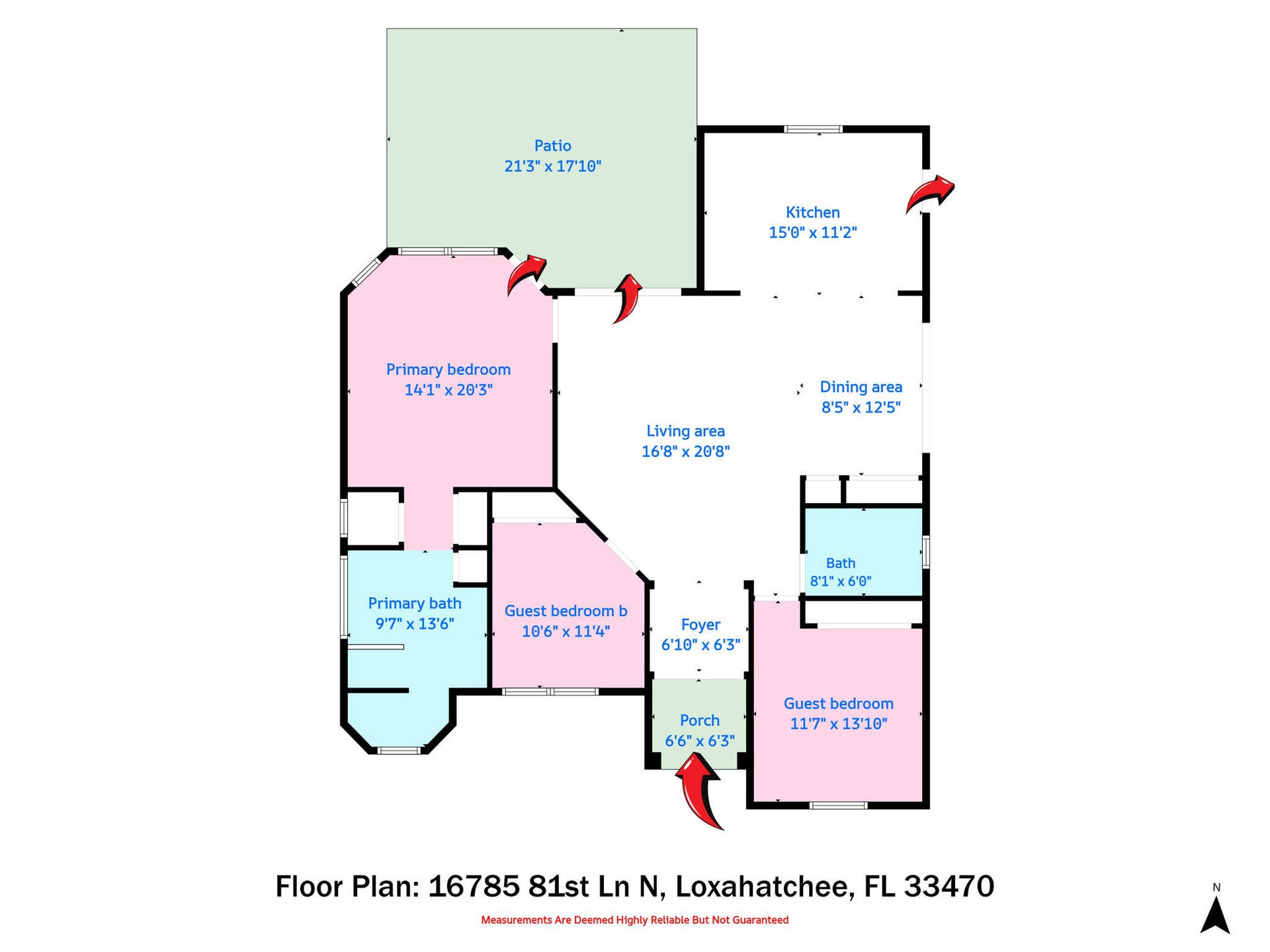 16785 81st Lane N, Loxahatchee, FL 33470 2 Floor Plan
